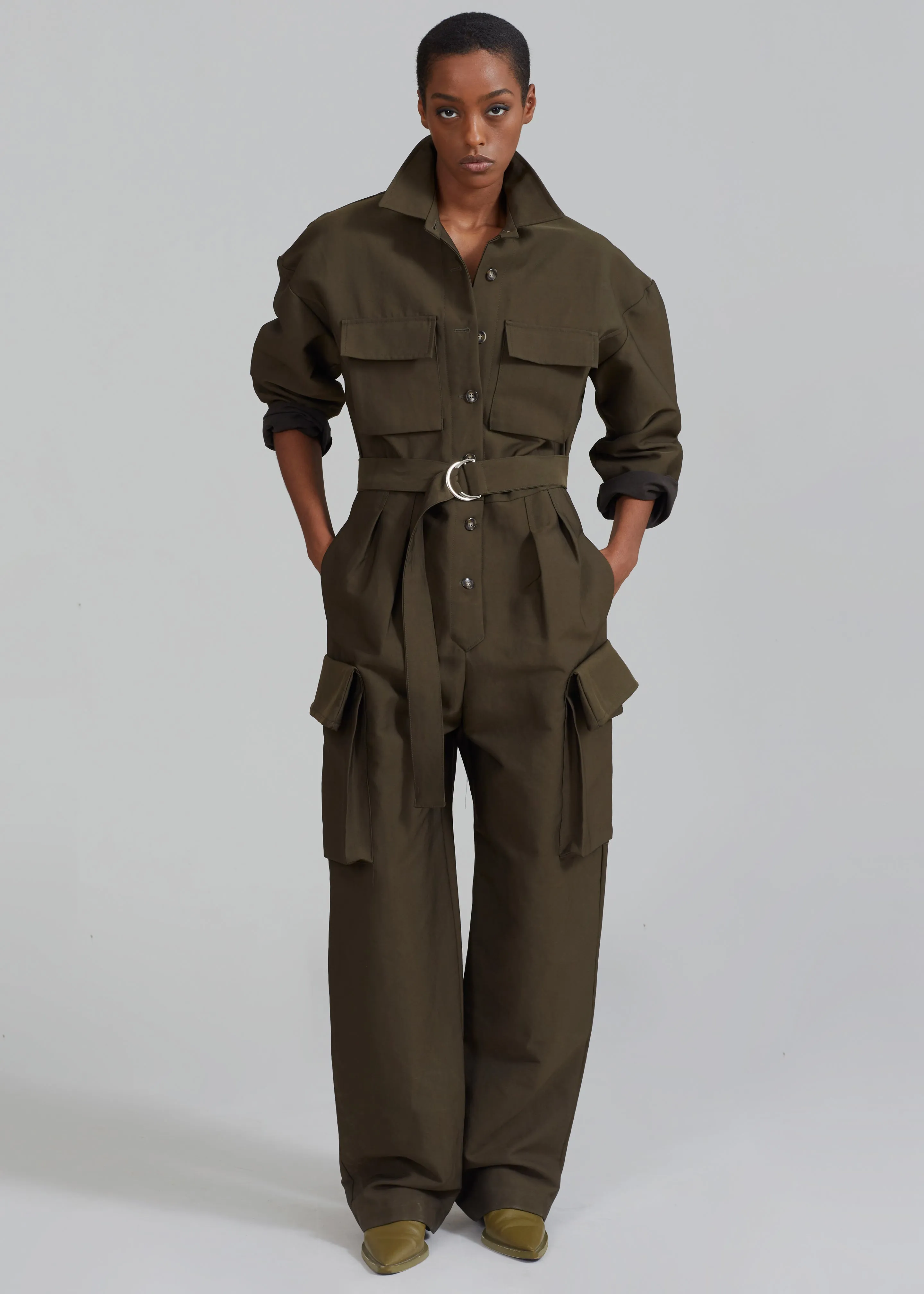Linda Jumpsuit - Olive sold by Frankie Shop product image thumbnail 4