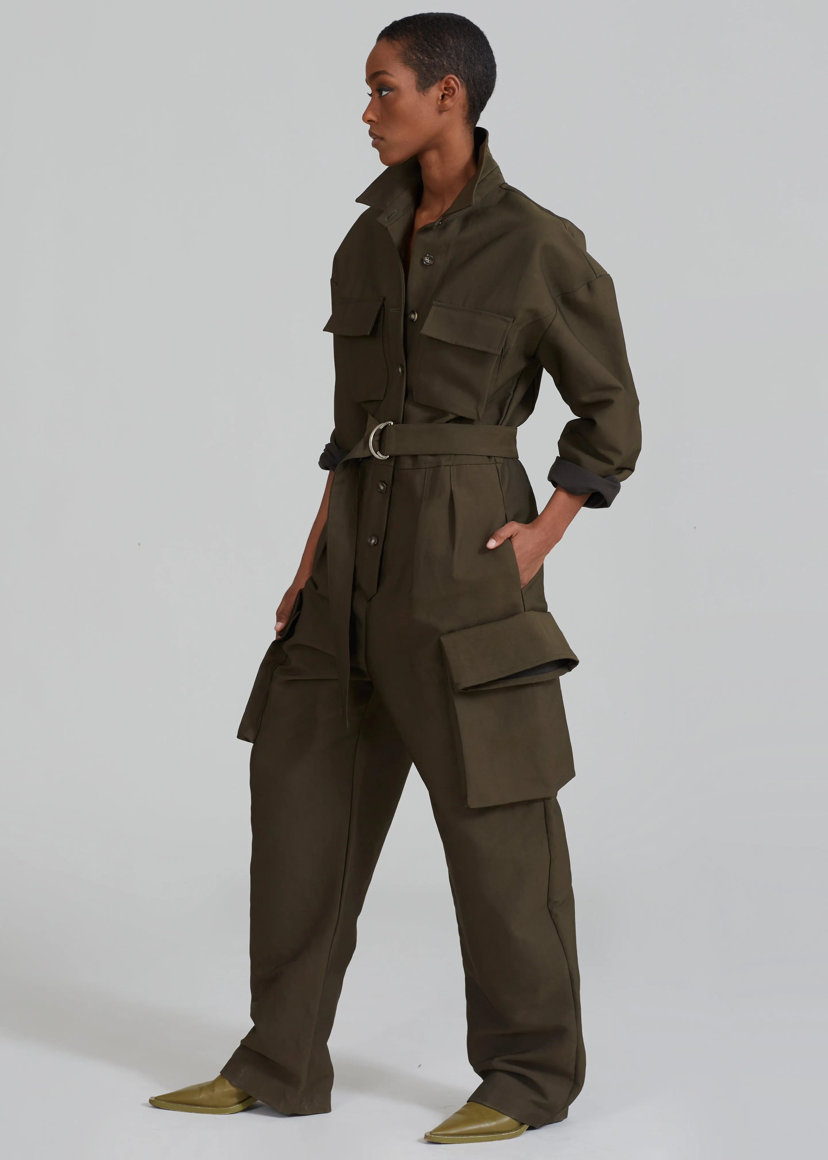 Linda Jumpsuit - Olive sold by Frankie Shop product image thumbnail 5