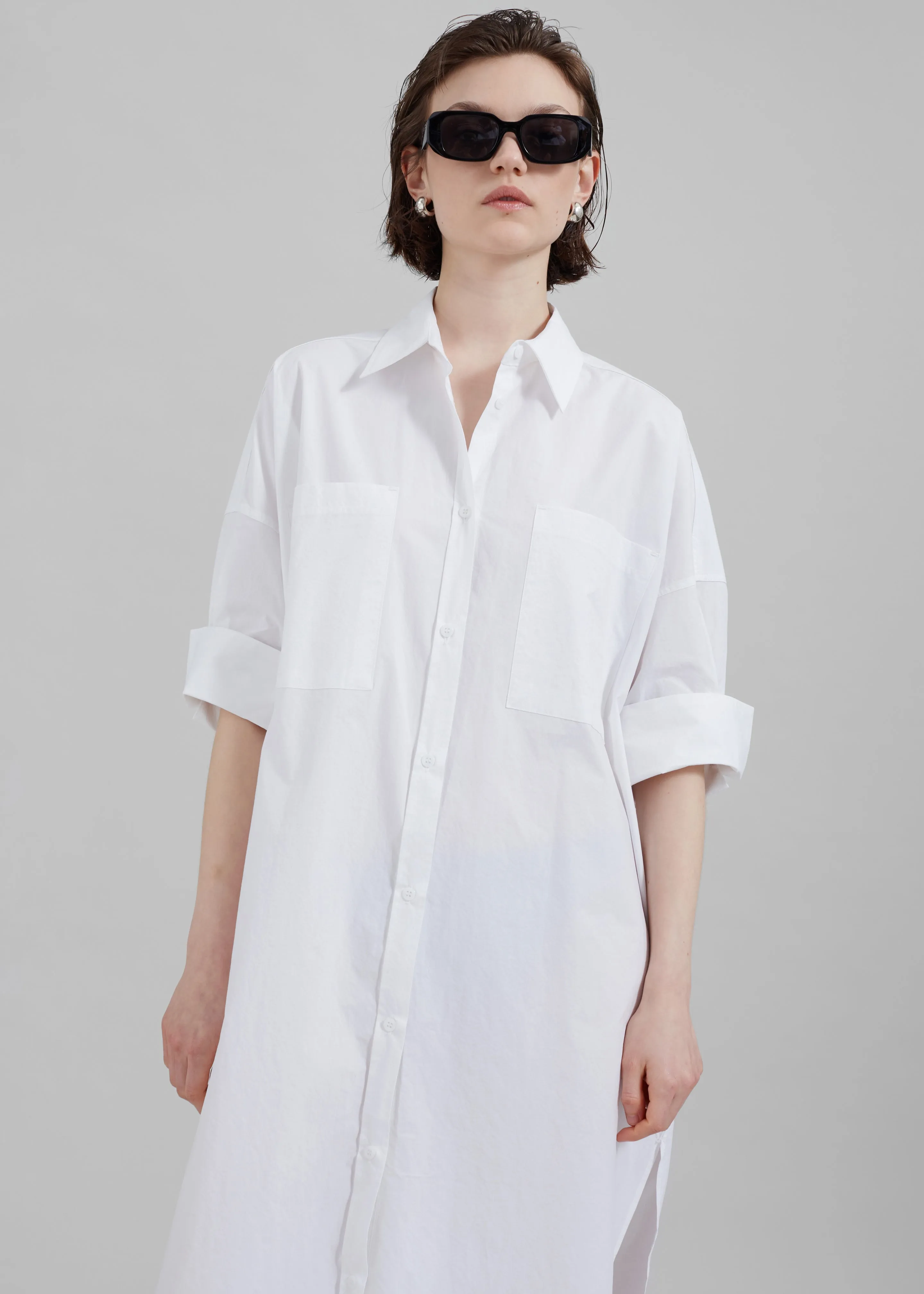 Olympe Midi Dress - White sold by Frankie Shop product image thumbnail 3