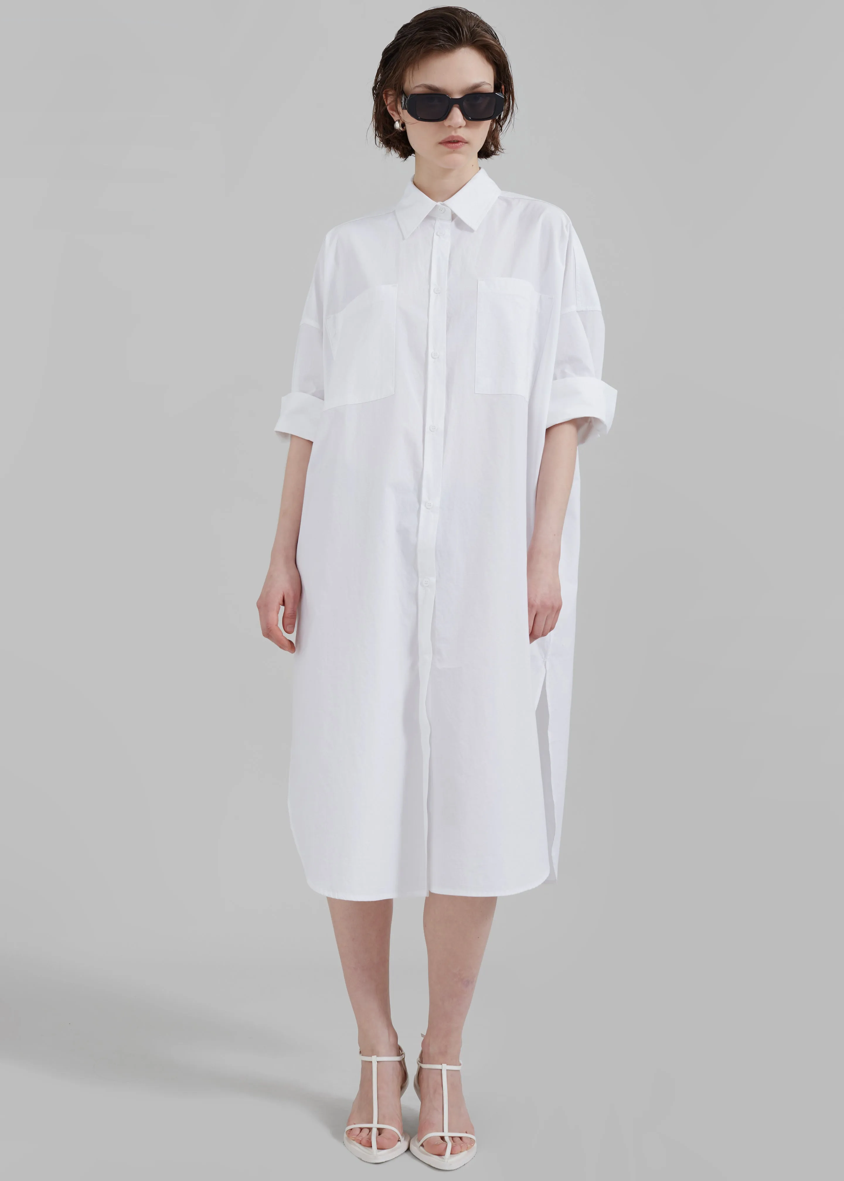 Olympe Midi Dress - White sold by Frankie Shop product image thumbnail 5