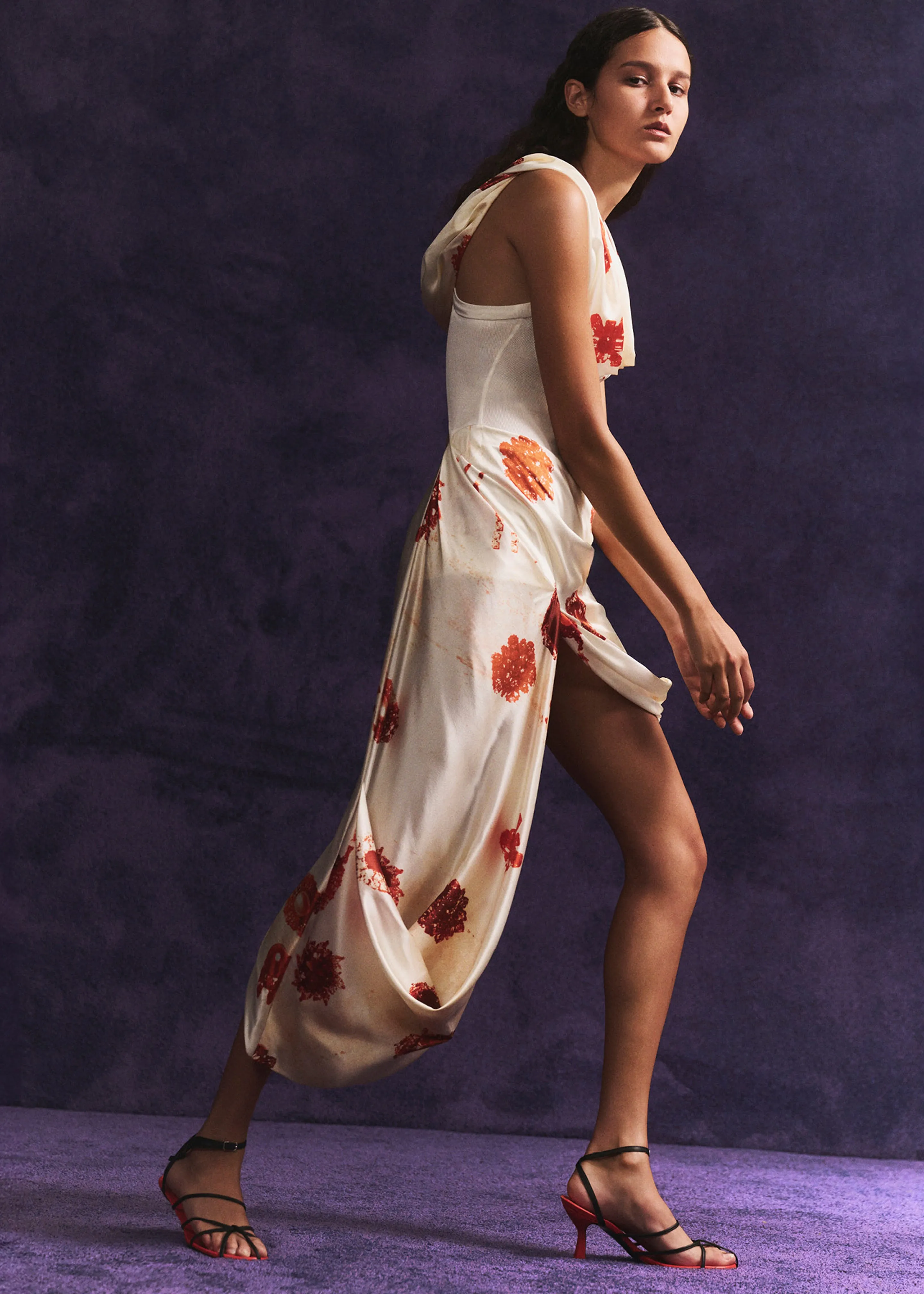 Christopher Esber Blaze Heels - Vermilion/ Black sold by Frankie Shop product image thumbnail 3