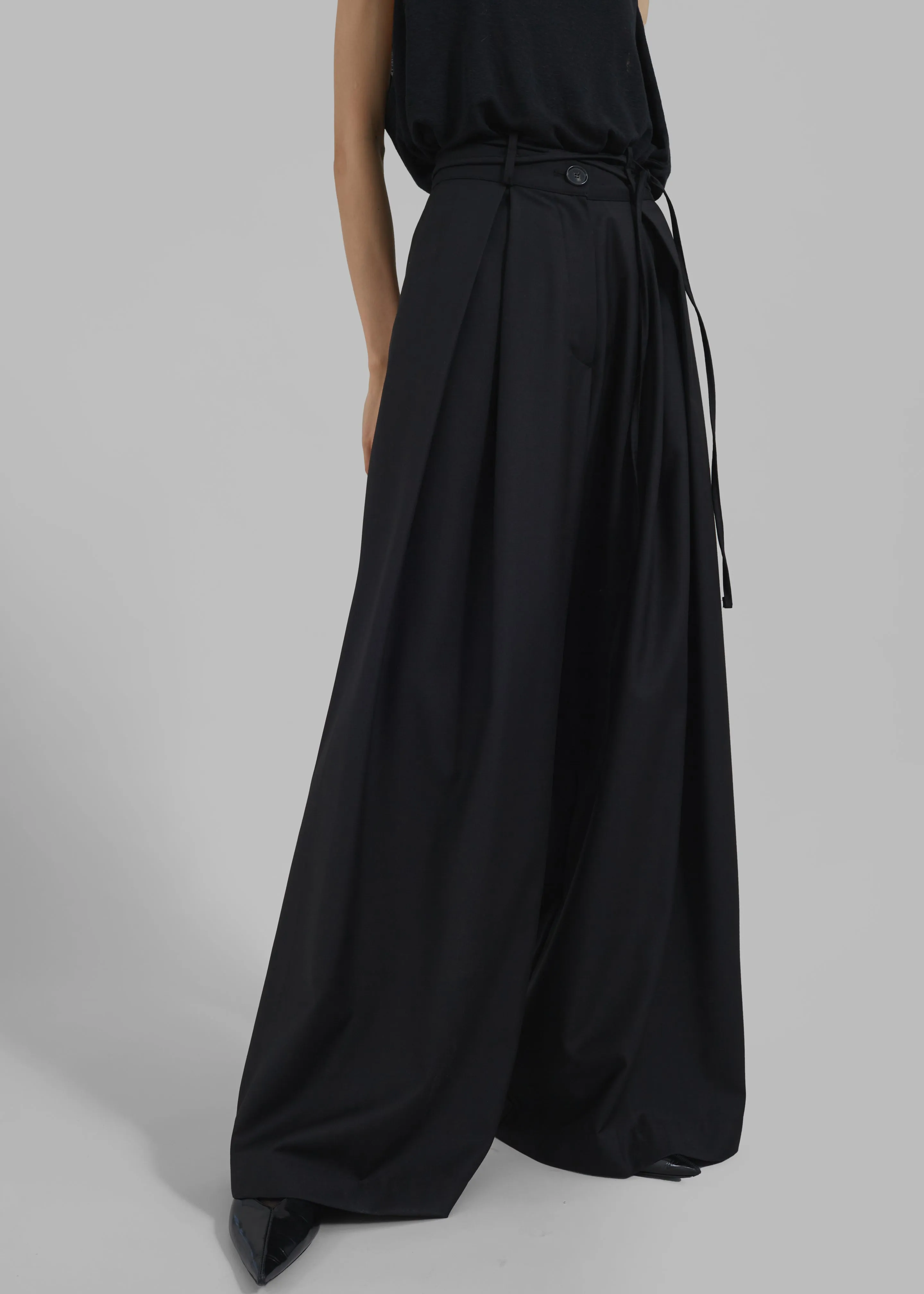 Noor Wide Pants - Black sold by Frankie Shop product image thumbnail 4
