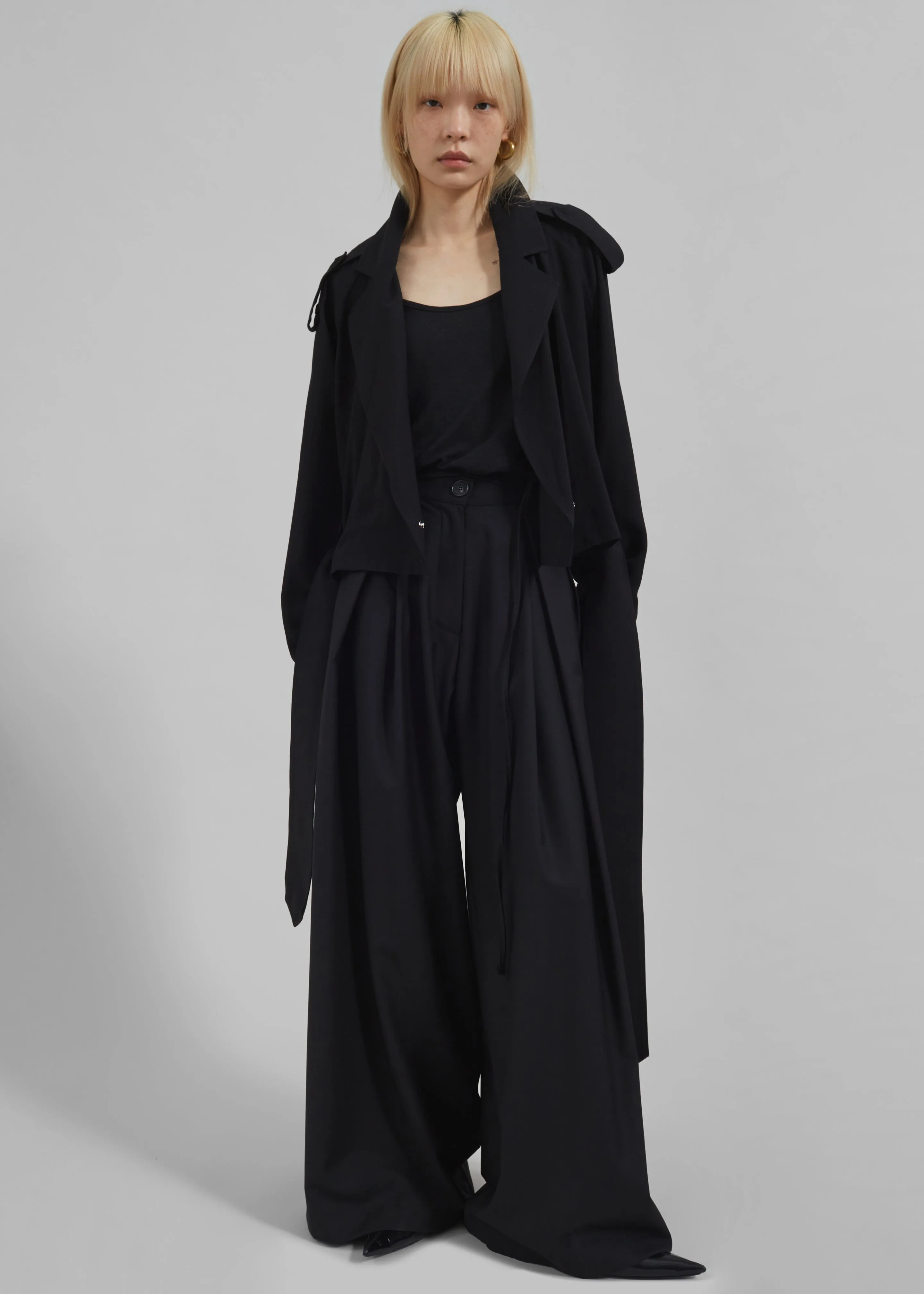 Noor Wide Pants - Black sold by Frankie Shop product image thumbnail 5