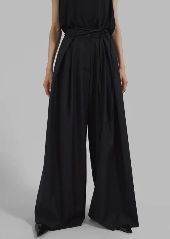 Noor Wide Pants - Black sold by Frankie Shop