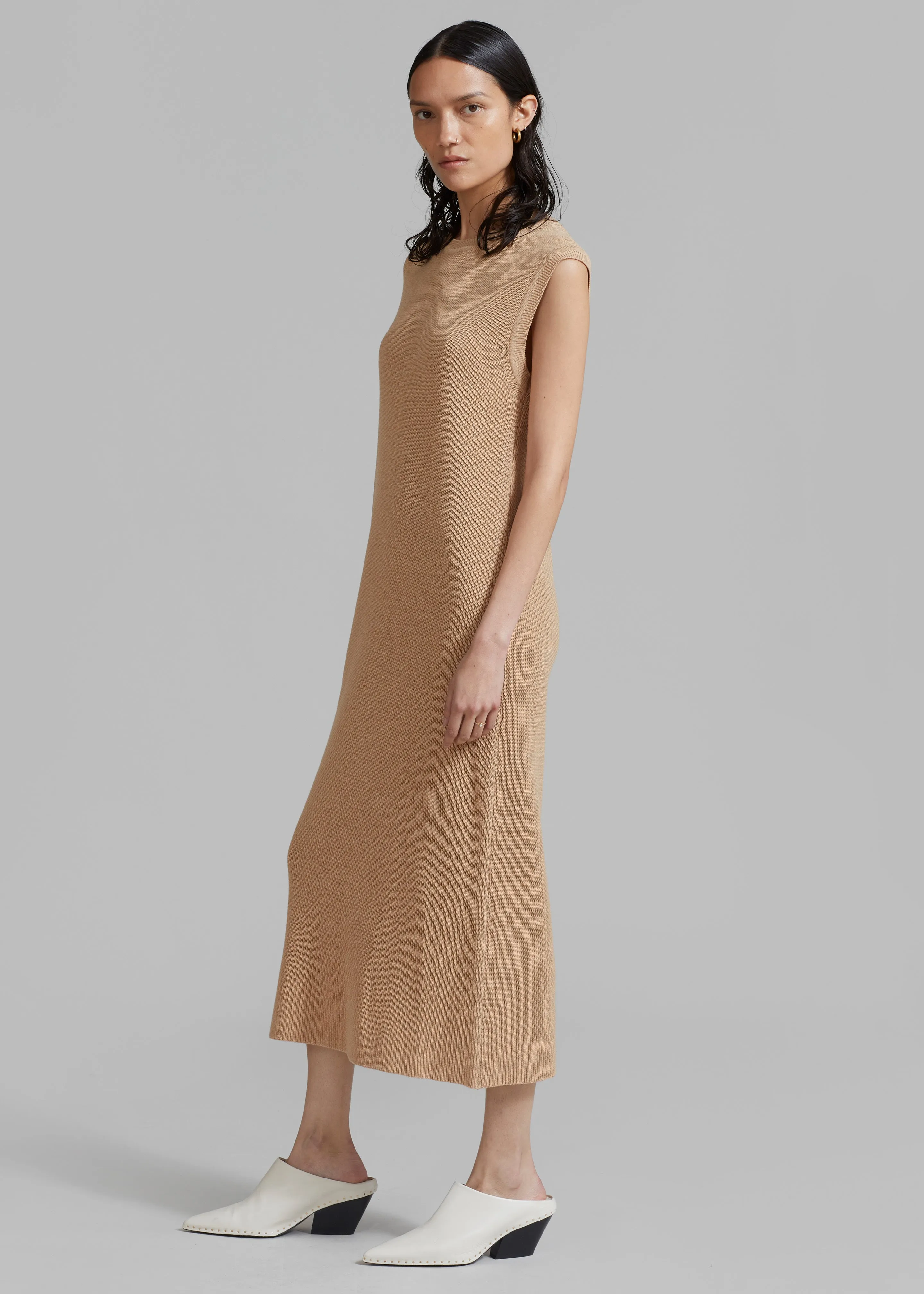 Rosie Knit Dress - Camel sold by Frankie Shop