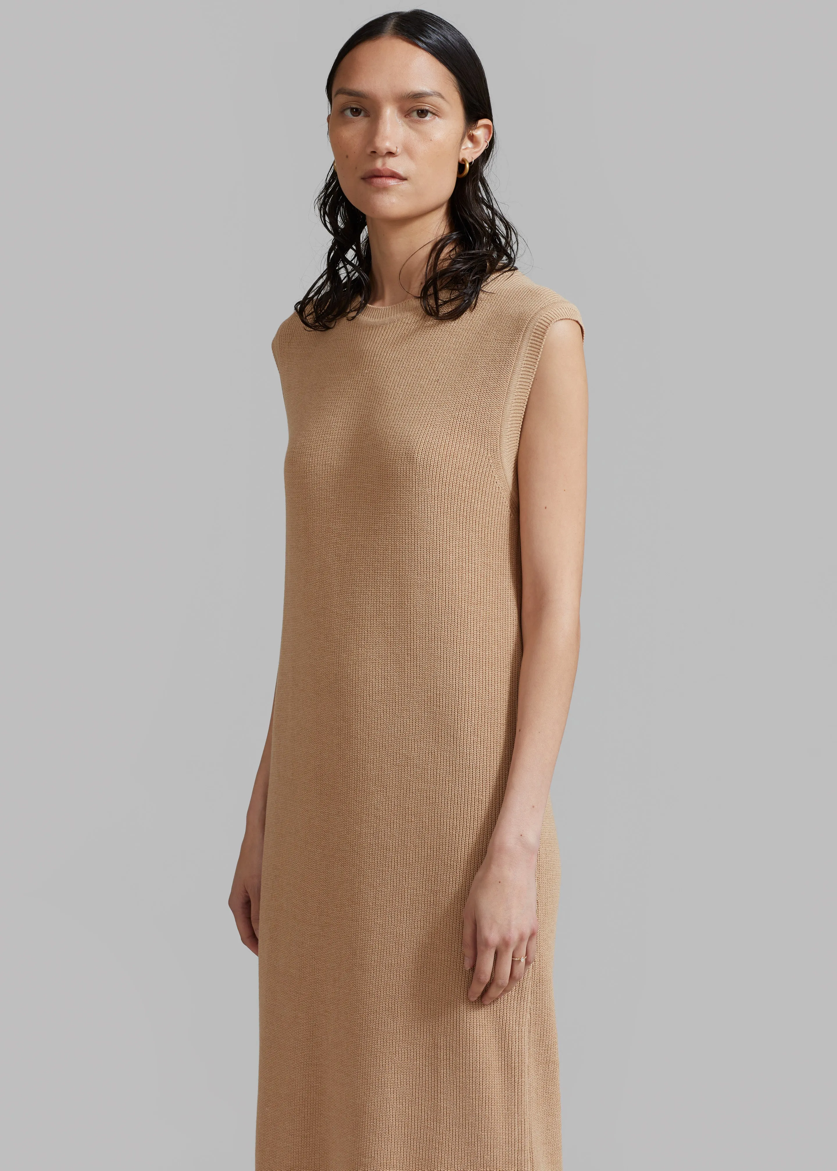 Rosie Knit Dress - Camel sold by Frankie Shop product image thumbnail 3