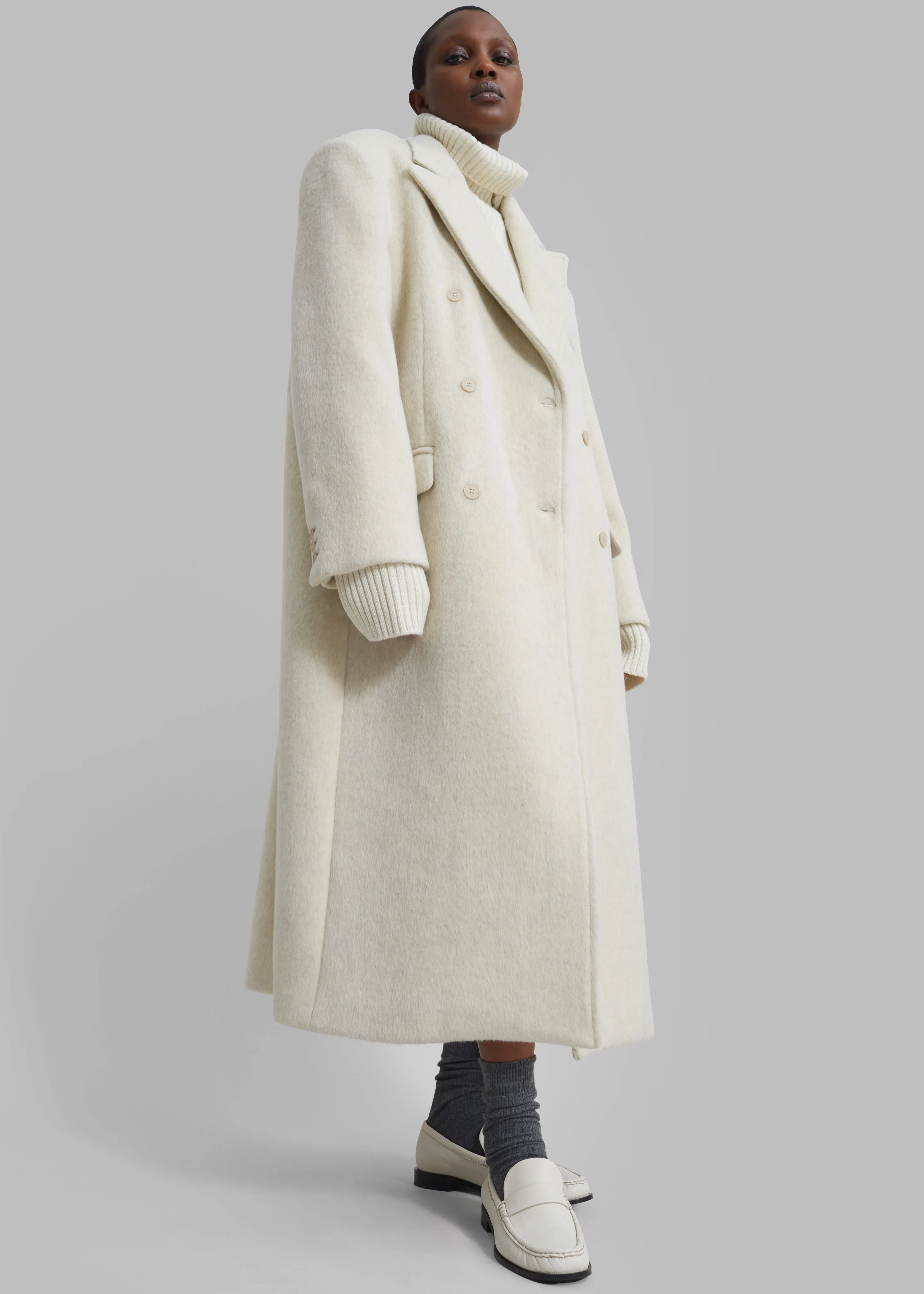 Jordan Wool Coat - Ivory sold by Frankie Shop product image thumbnail 5
