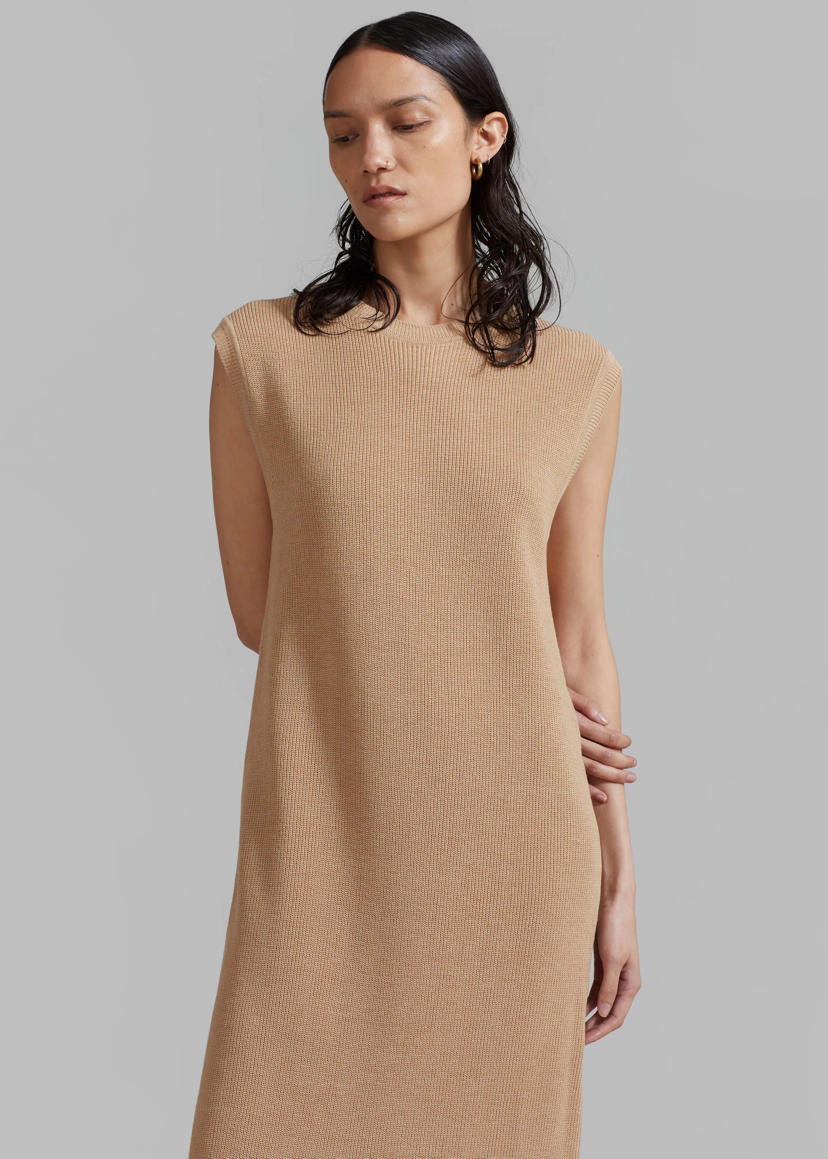 Rosie Knit Dress - Camel sold by Frankie Shop product image thumbnail 5