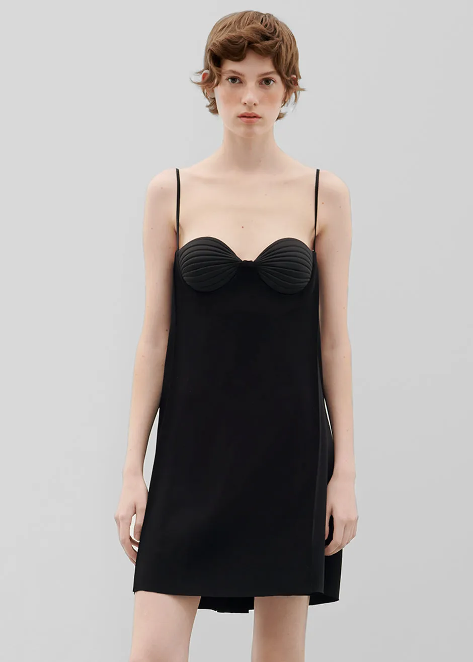 Bevza Mini Seashell Cups Dress - Black sold by Frankie Shop