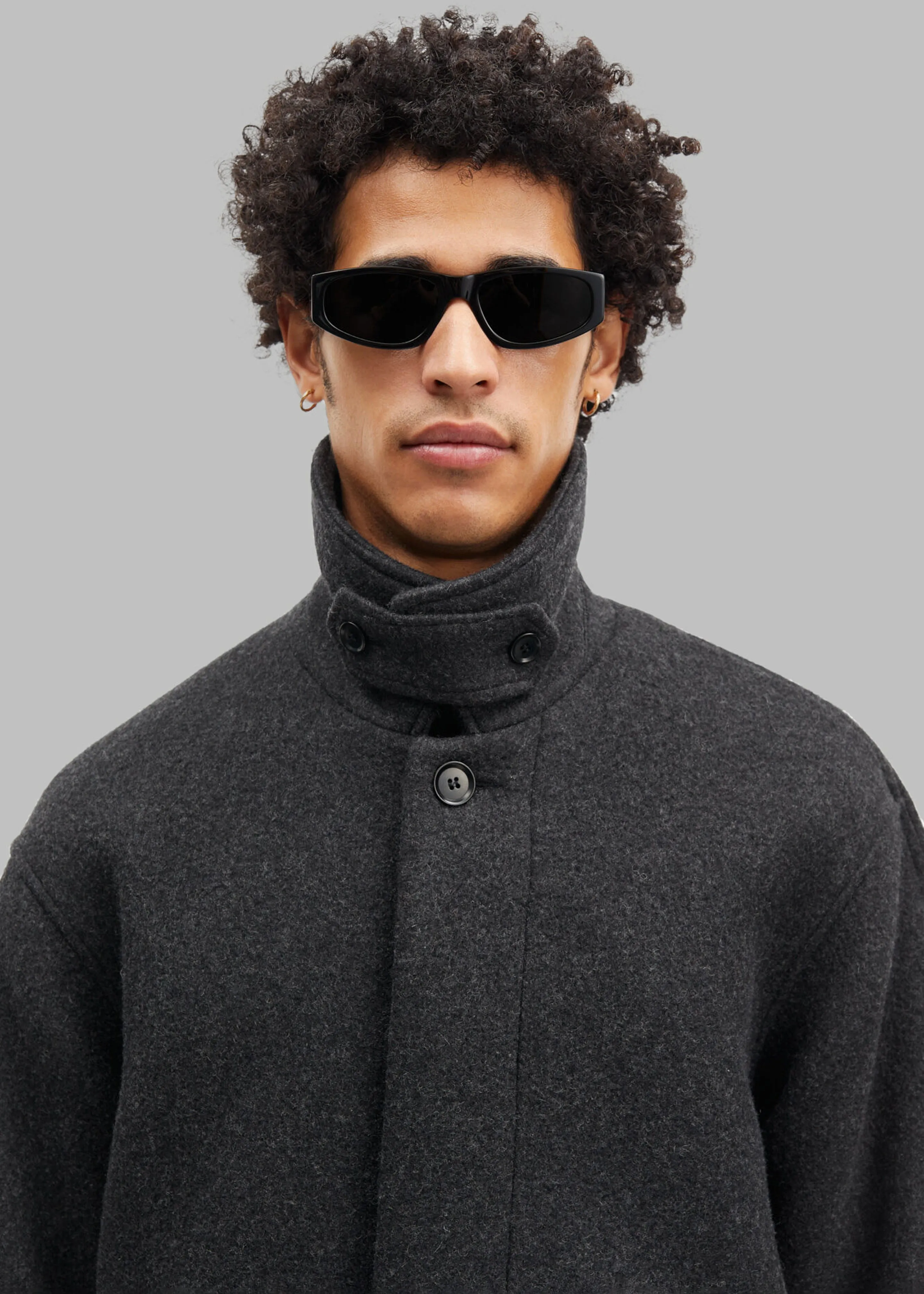 Samsøe Samsøe Jacob Coat - Black Melange sold by Frankie Shop product image thumbnail 2