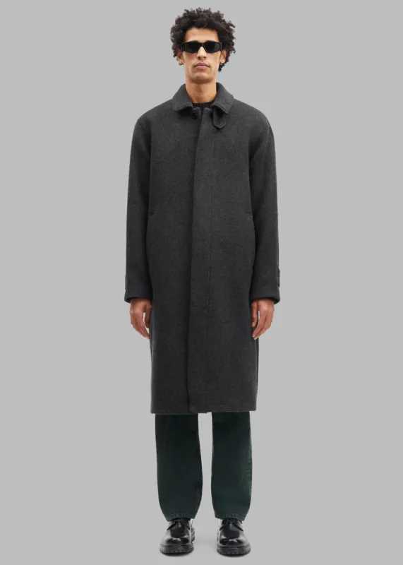 Samsøe Samsøe Jacob Coat - Black Melange sold by Frankie Shop