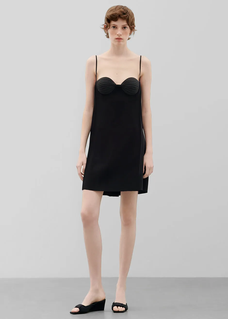 Bevza Mini Seashell Cups Dress - Black sold by Frankie Shop product image thumbnail 3