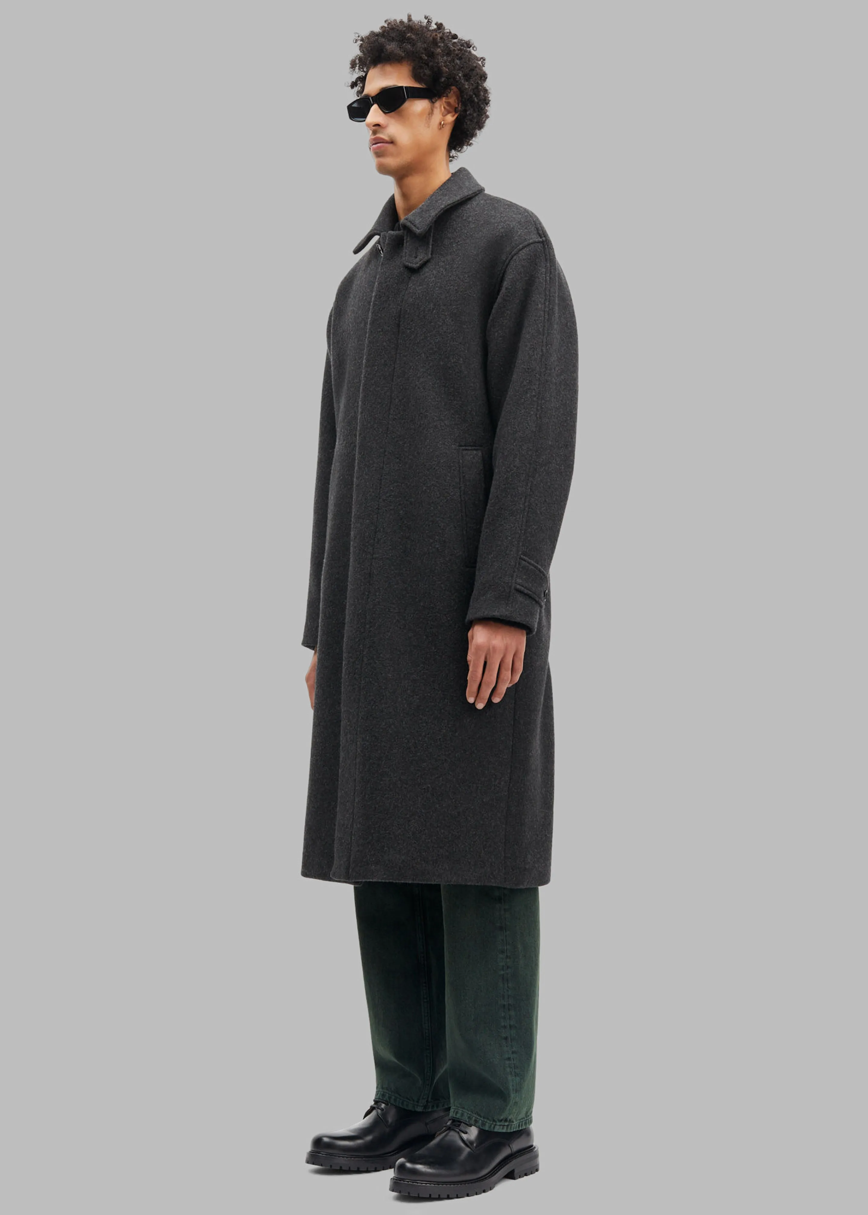 Samsøe Samsøe Jacob Coat - Black Melange sold by Frankie Shop product image thumbnail 3