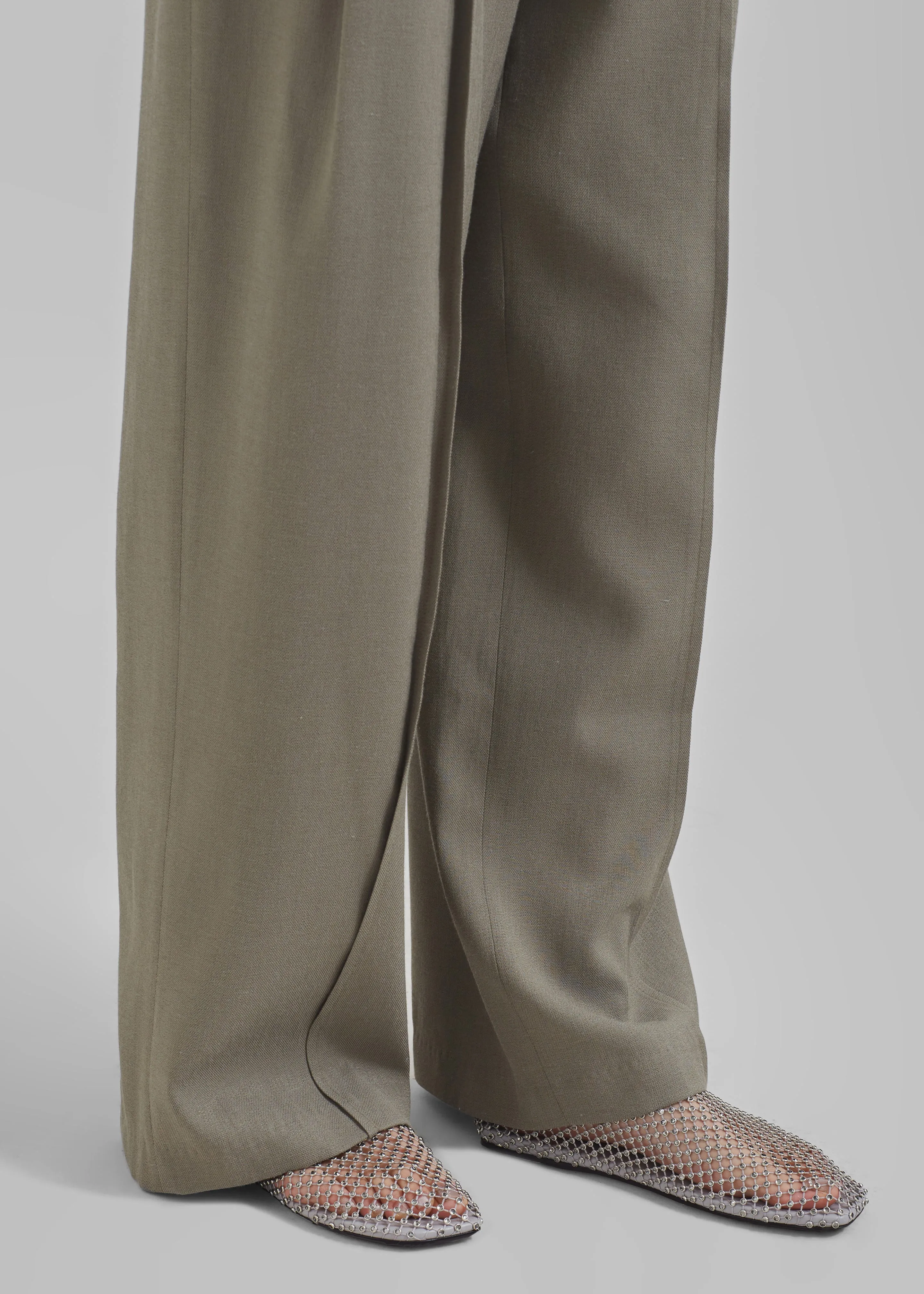 Xia Side Belt Trousers - Khaki sold by Frankie Shop product image thumbnail 5
