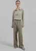 Xia Side Belt Trousers - Khaki sold by Frankie Shop