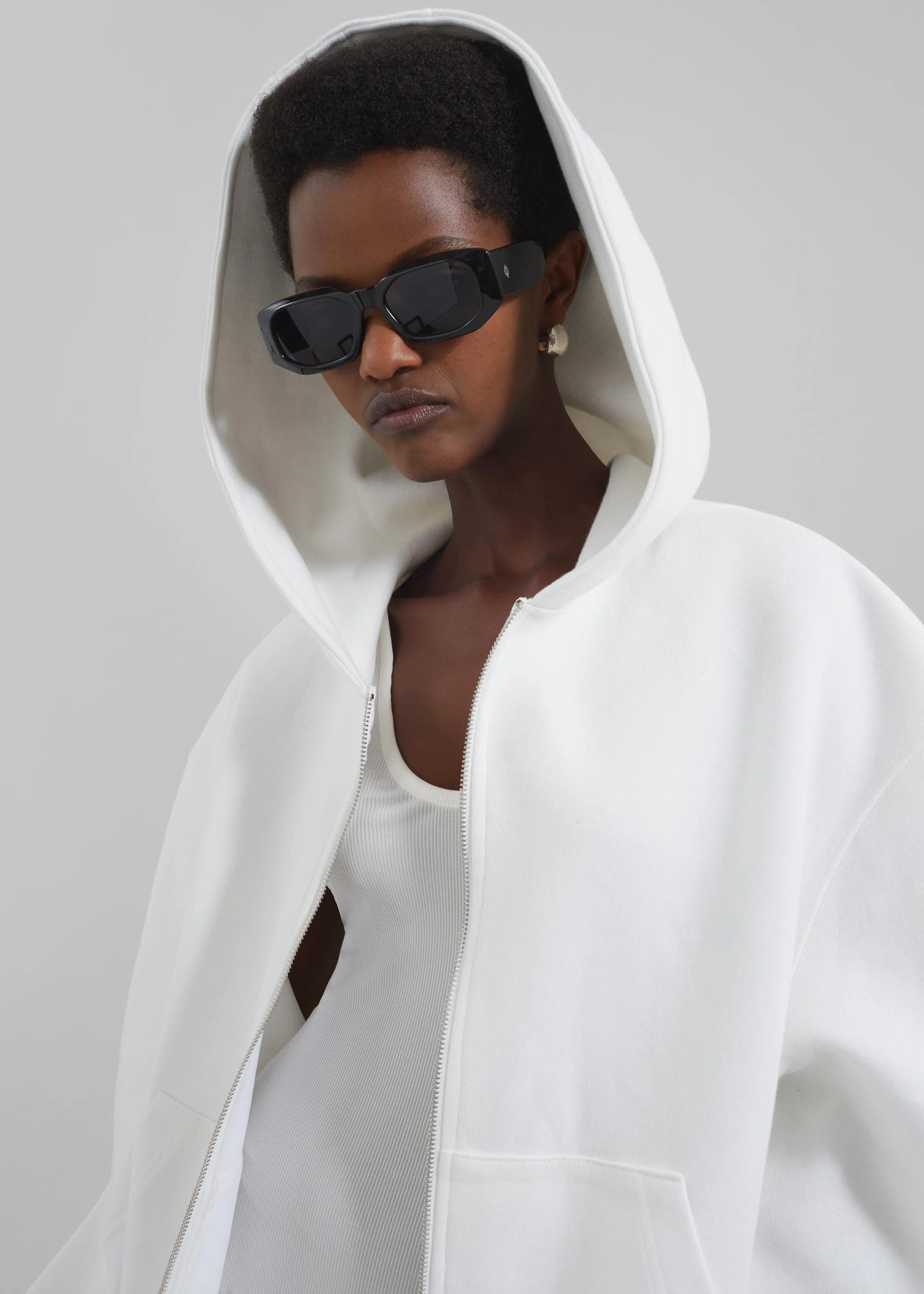 Katia Hoodie - White sold by Frankie Shop product image thumbnail 5