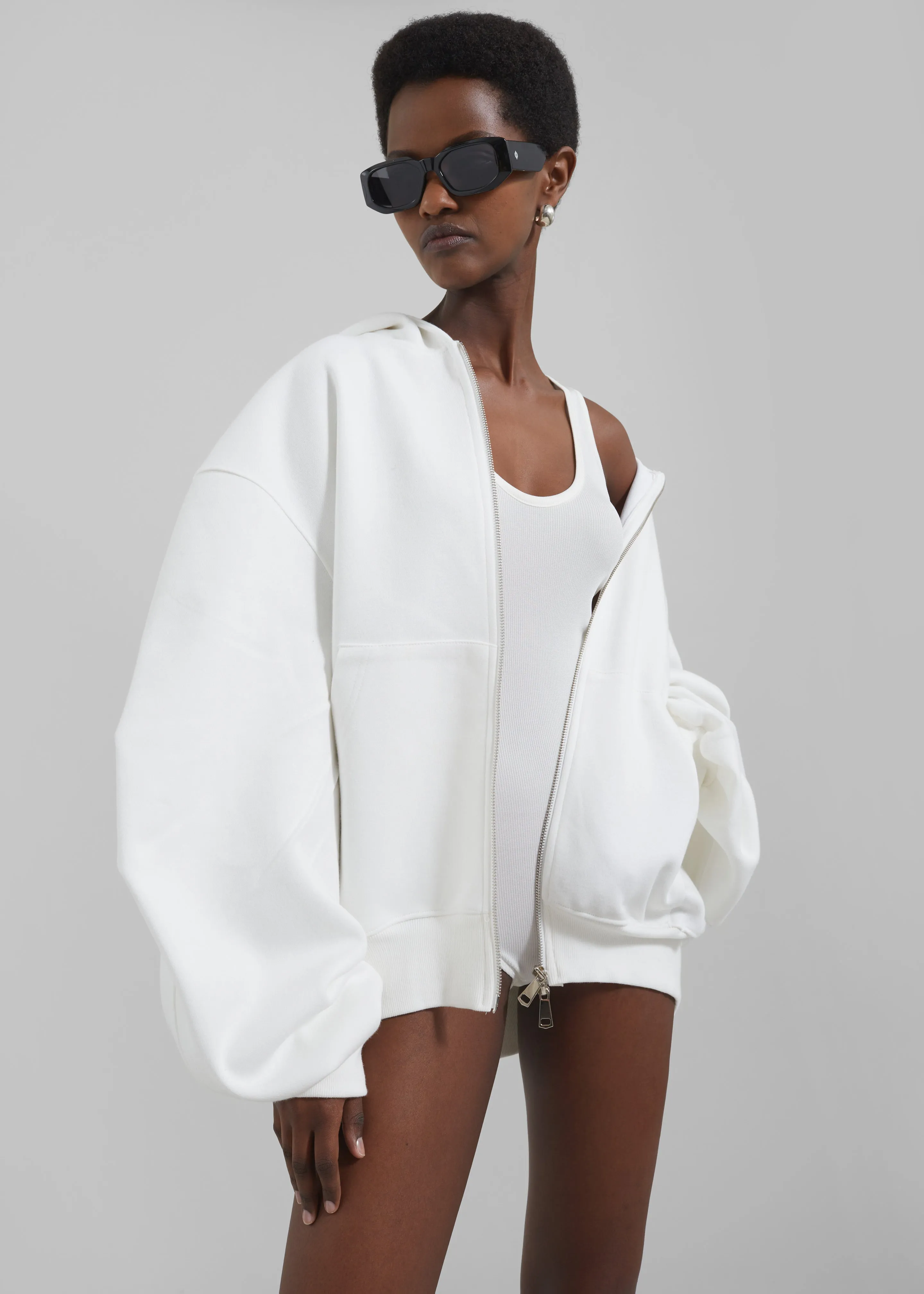 Katia Hoodie - White sold by Frankie Shop product image thumbnail 2