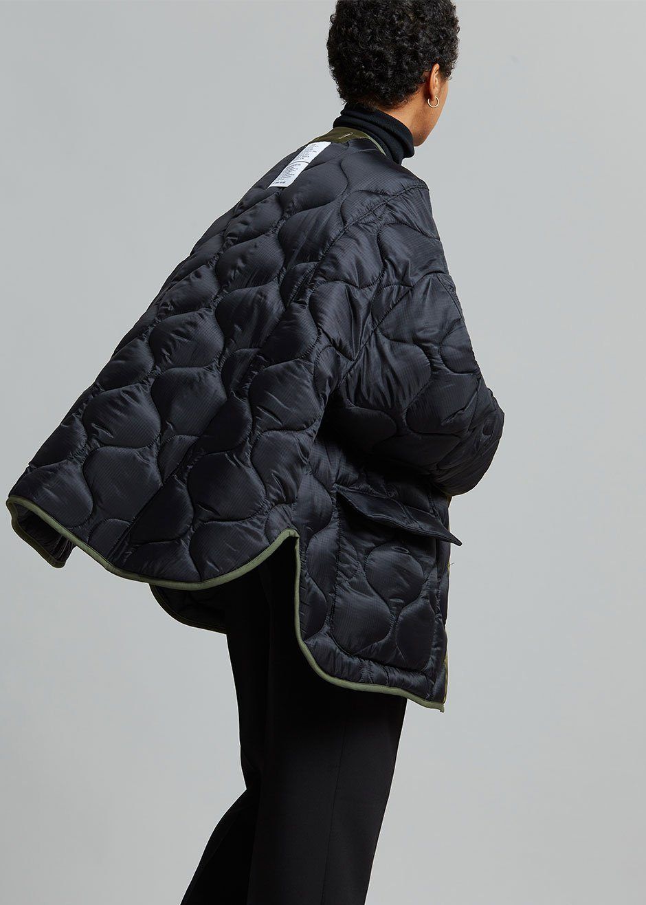 Teddy Quilted Jacket - Black/Olive sold by Frankie Shop product image thumbnail 2