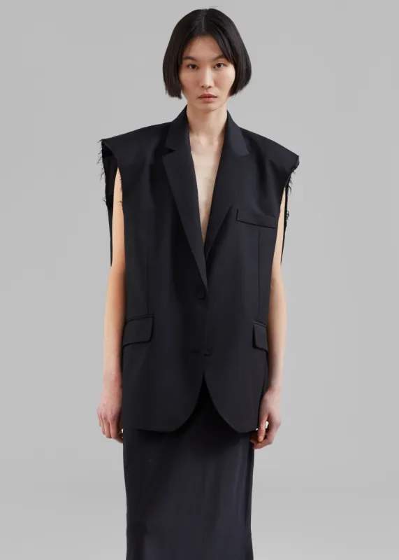 Senol Blazer Vest - Black sold by Frankie Shop