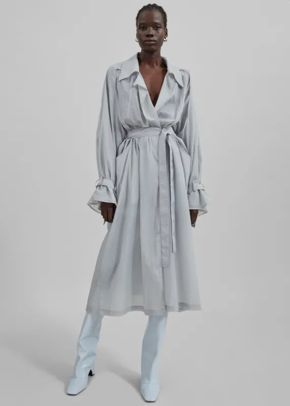 Sal Trench Coat - Light Grey sold by Frankie Shop