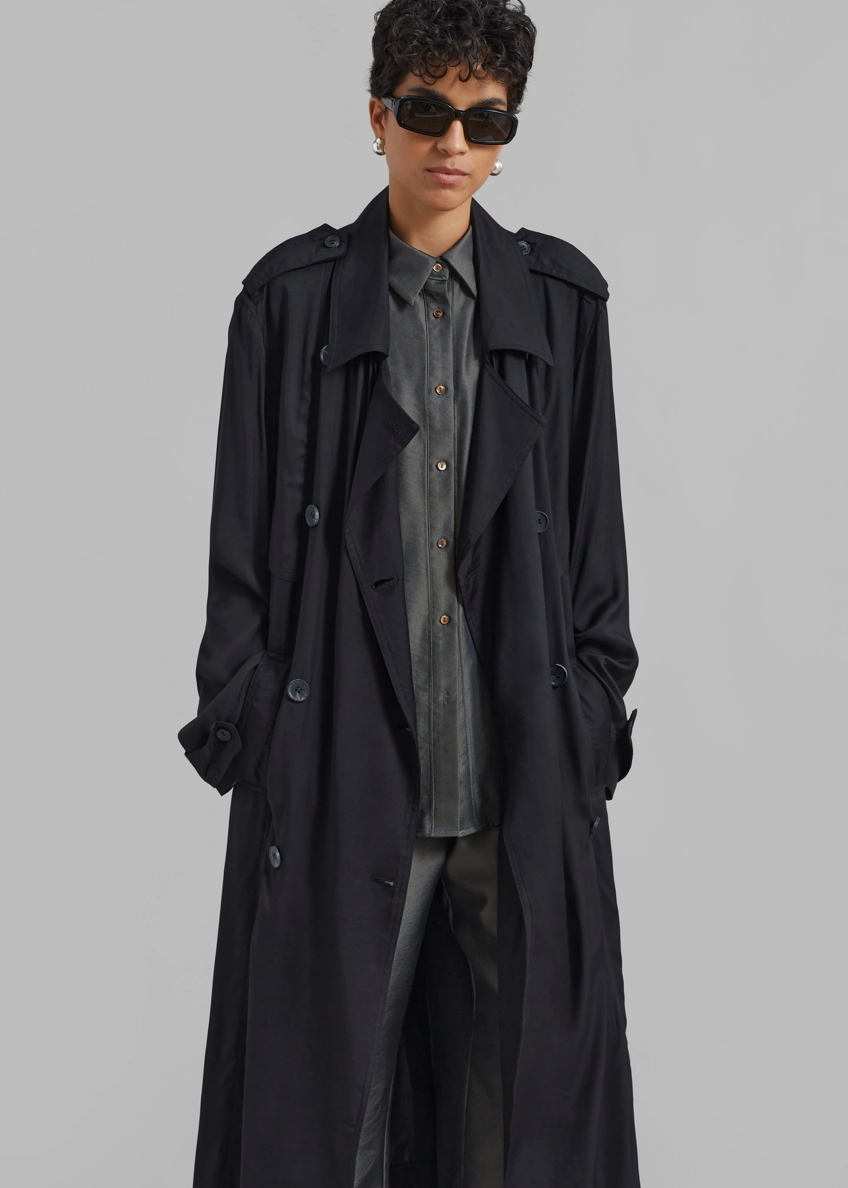 Karolina Trench Coat - Black sold by Frankie Shop product image thumbnail 2