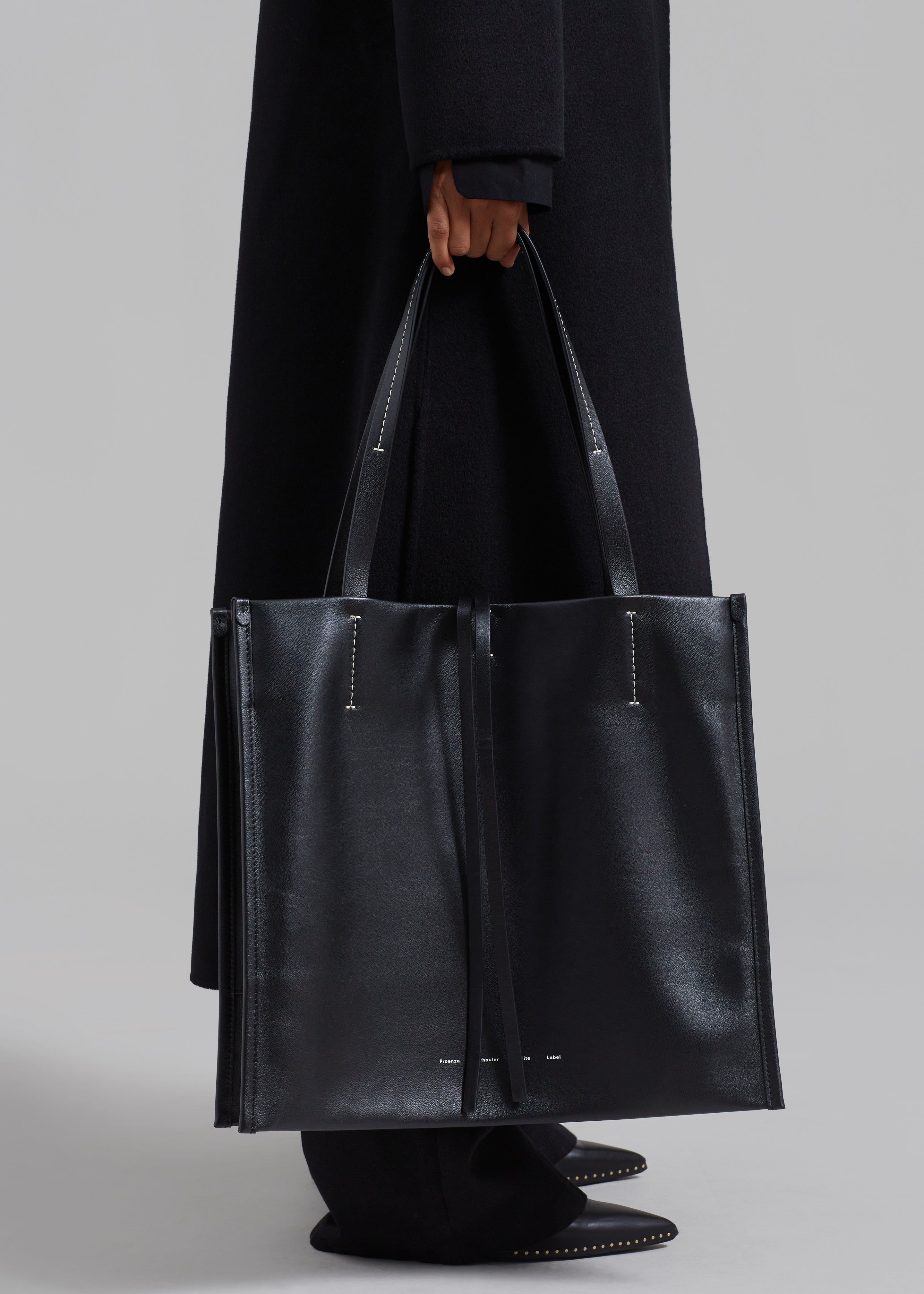 Proenza Schouler White Label Twin Nappa Tote - Black sold by Frankie Shop product image thumbnail 3