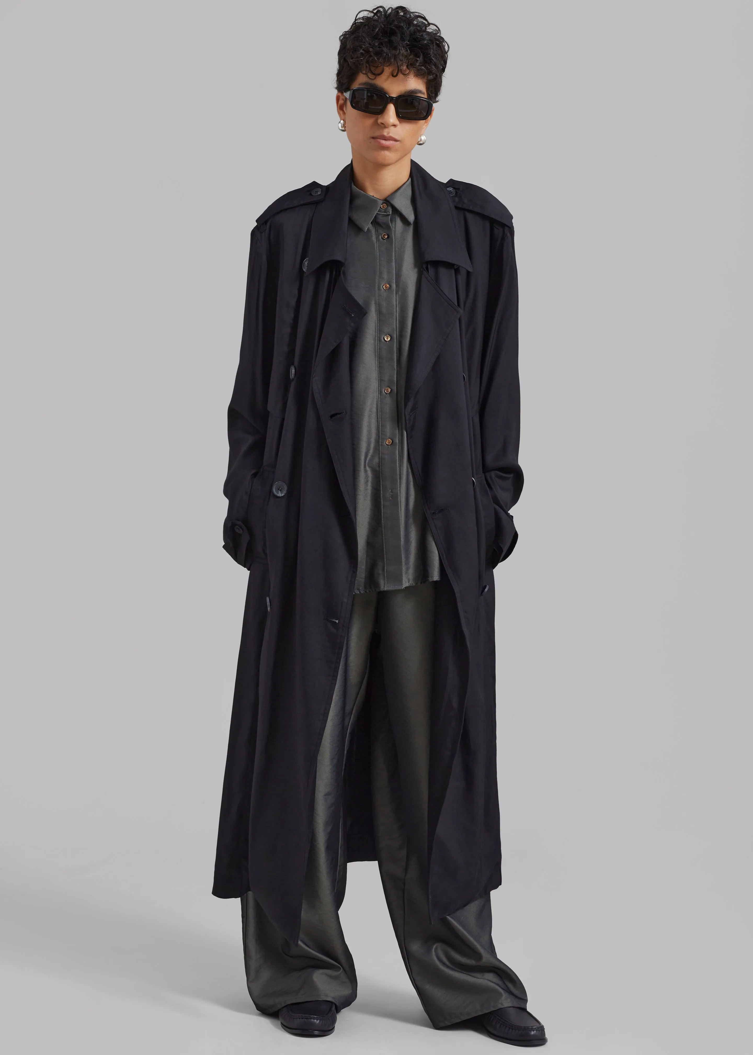 Karolina Trench Coat - Black sold by Frankie Shop product image thumbnail 3
