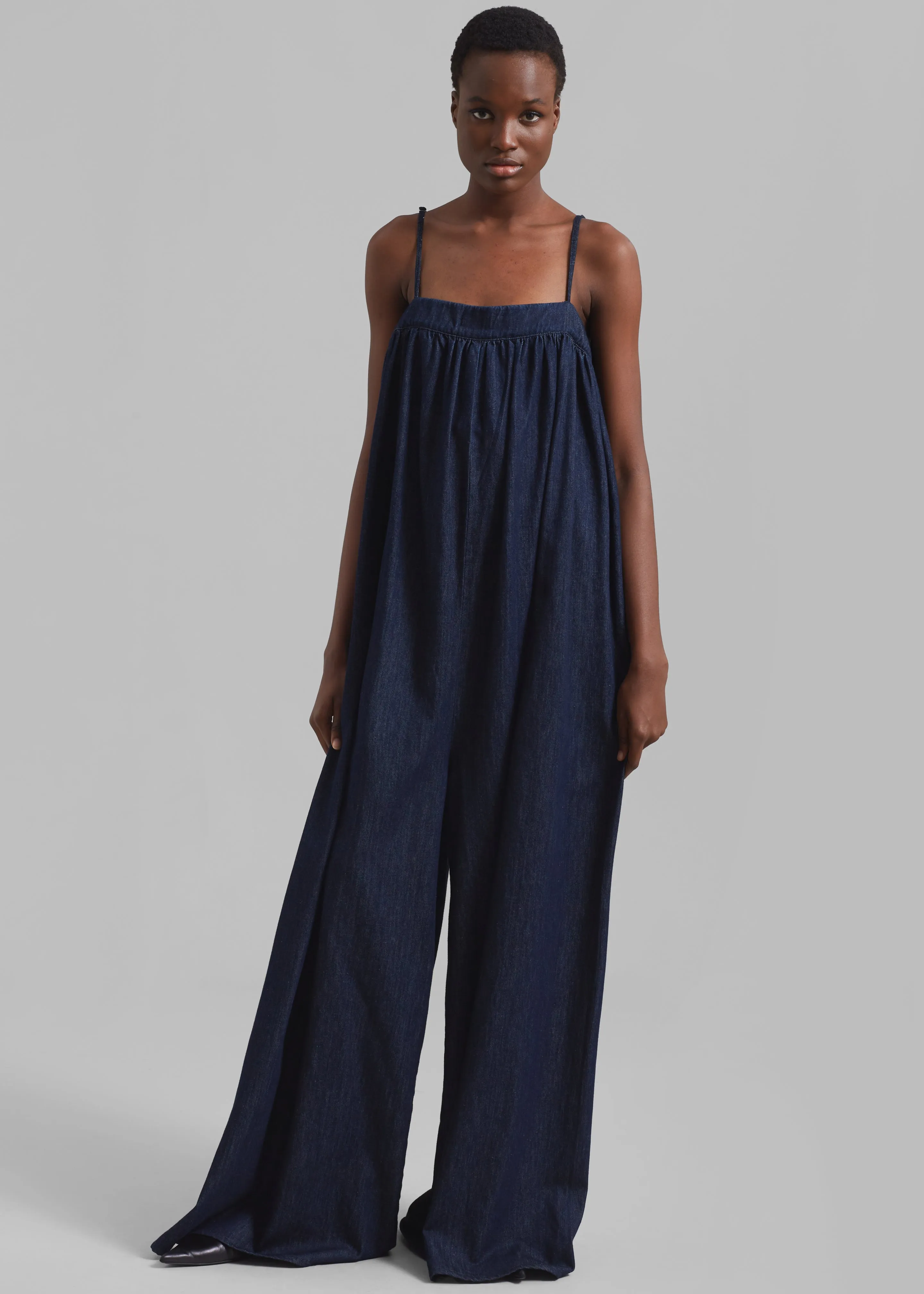 Maude Denim Jumpsuit - Raw Wash sold by Frankie Shop product image thumbnail 3