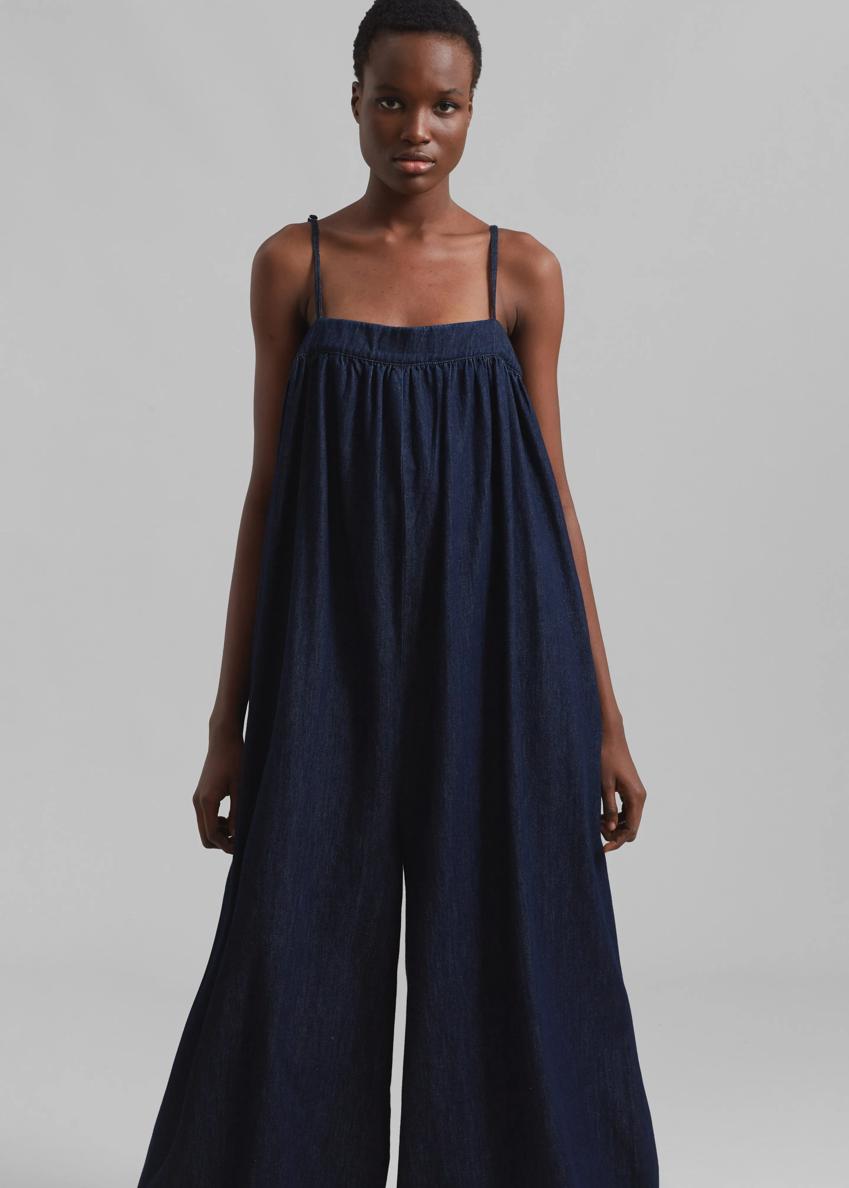 Maude Denim Jumpsuit - Raw Wash sold by Frankie Shop product image thumbnail 4