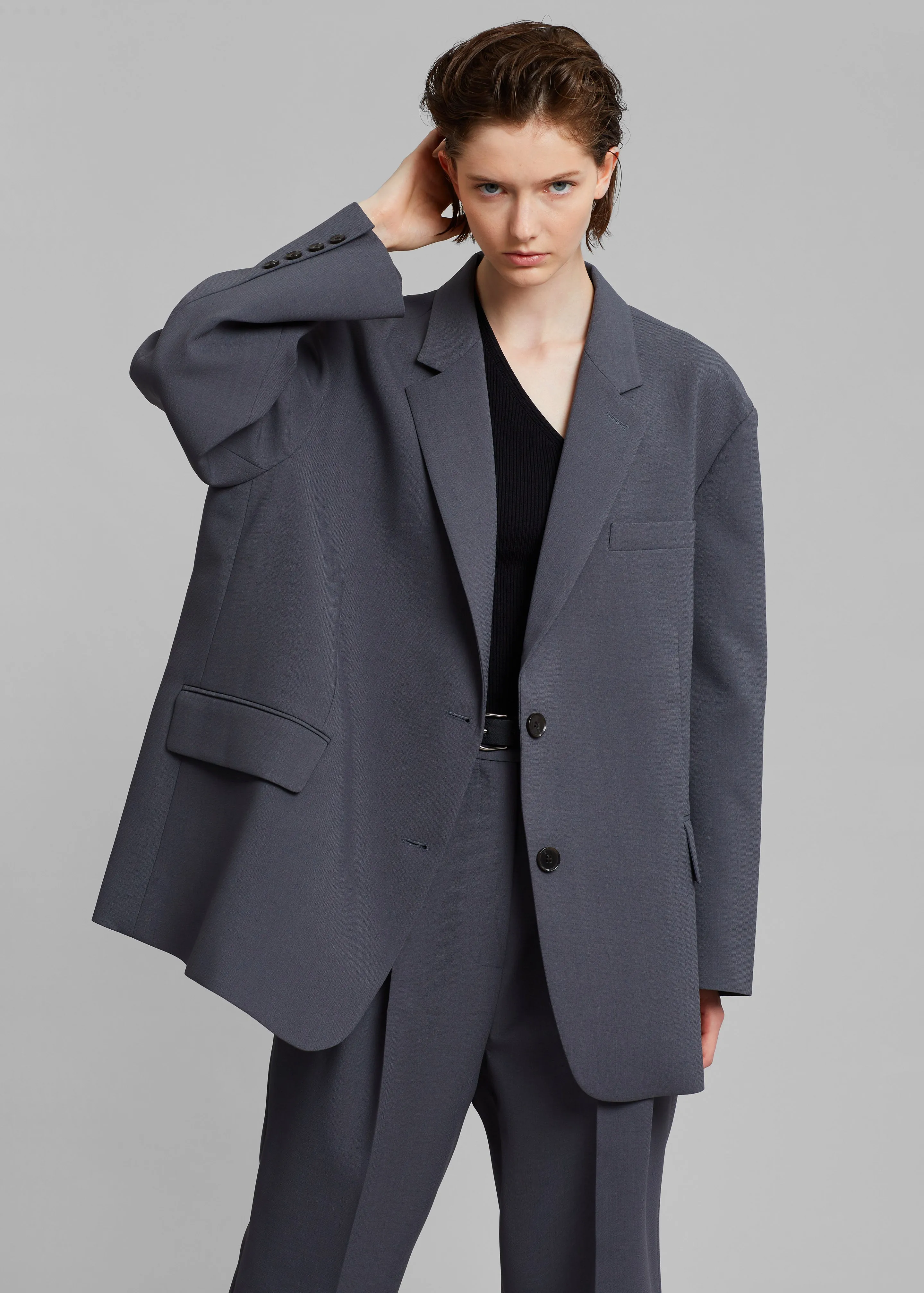 Bea Blazer - Charcoal sold by Frankie Shop product image thumbnail 3