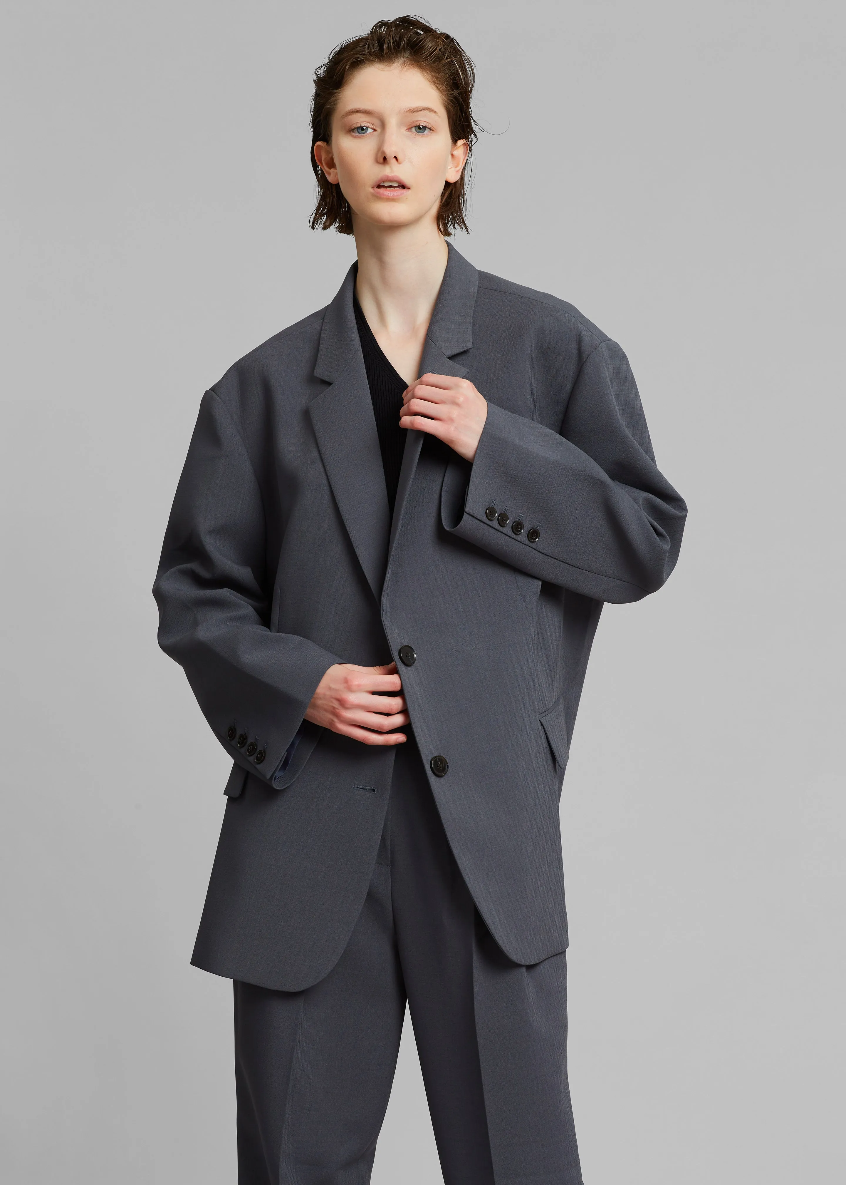 Bea Blazer - Charcoal sold by Frankie Shop product image thumbnail 5