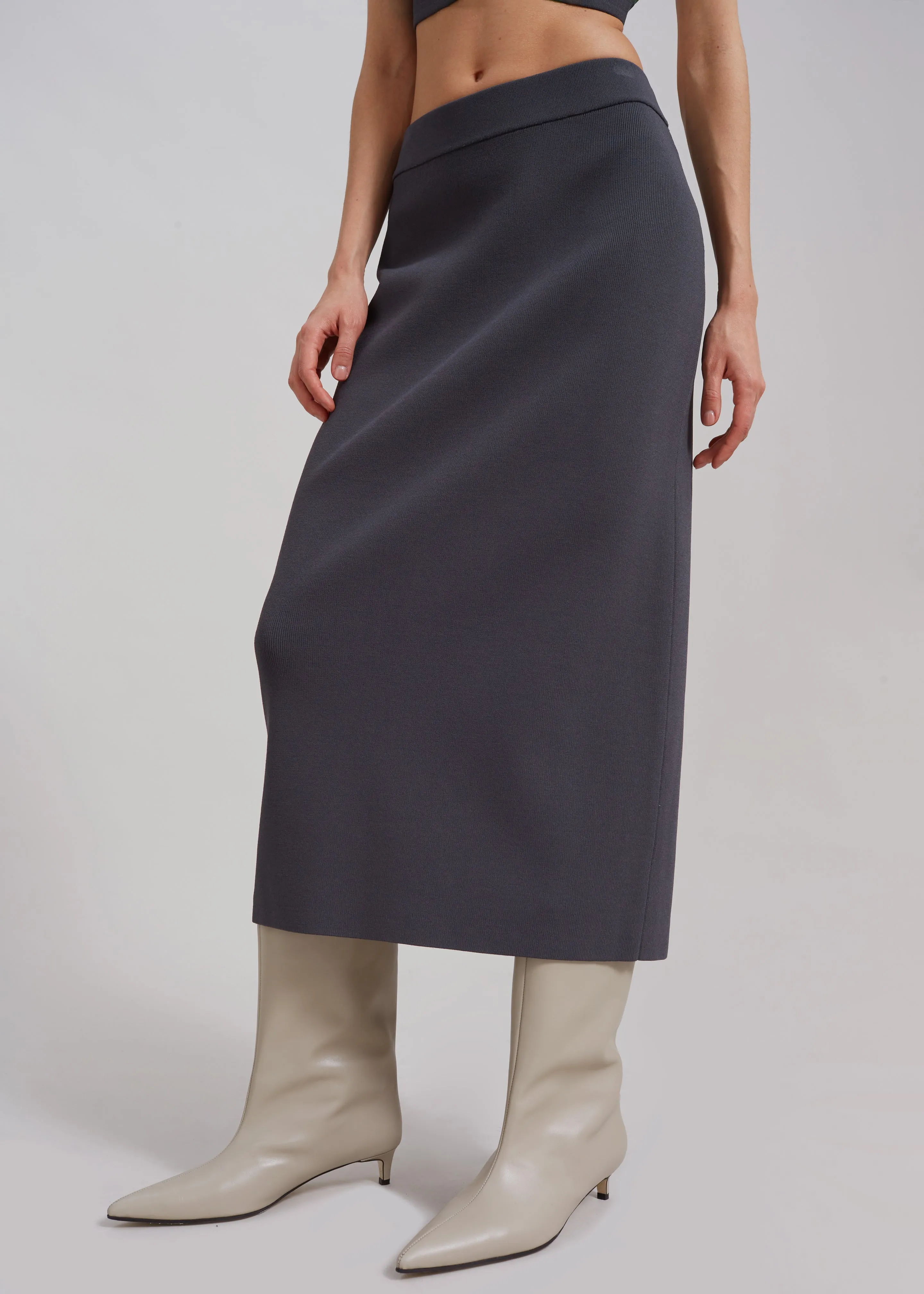 Solange Knit Pencil Skirt - Grey sold by Frankie Shop product image thumbnail 2
