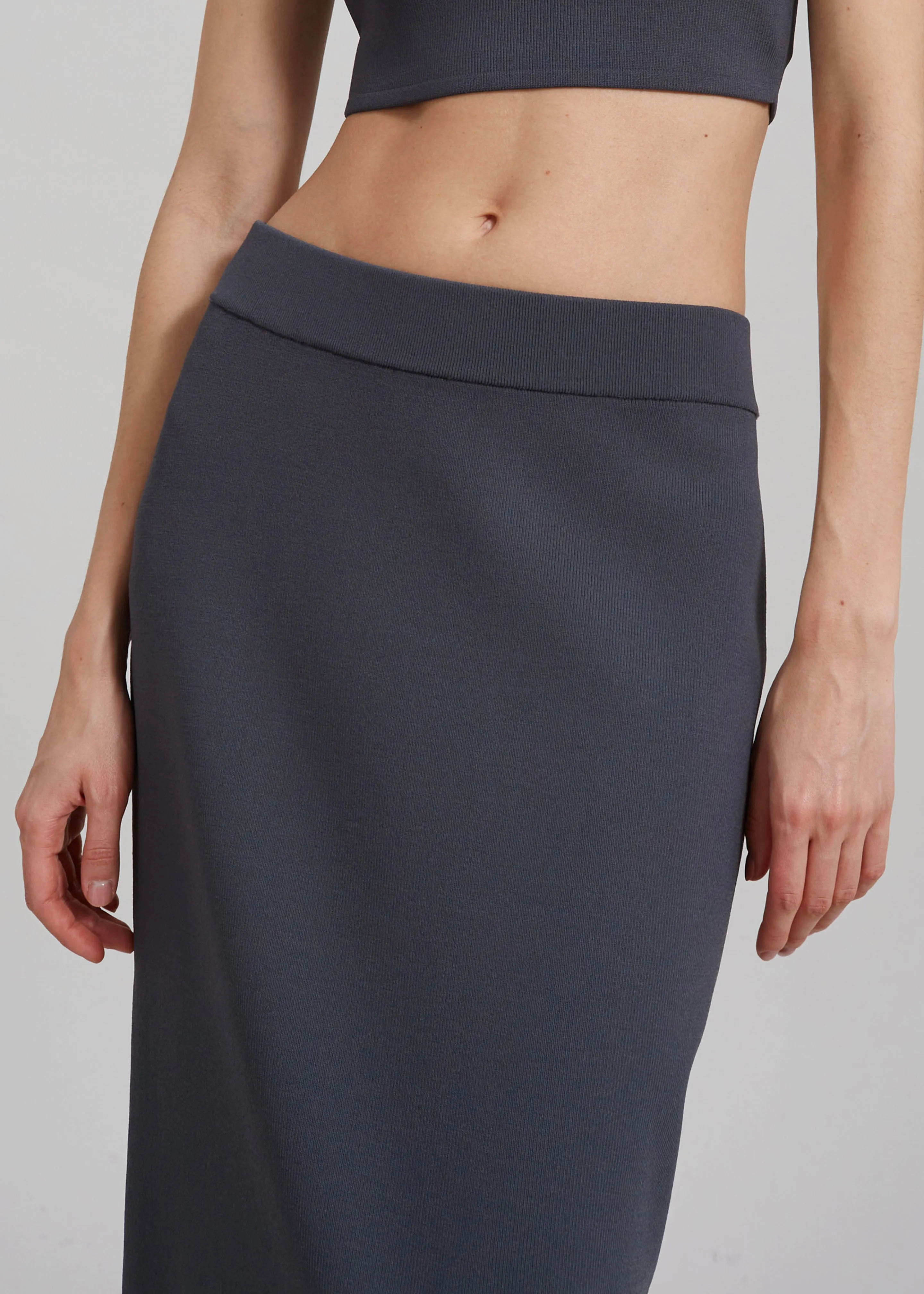 Solange Knit Pencil Skirt - Grey sold by Frankie Shop product image thumbnail 5