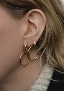 Otiumberg Laguna Hoops - Gold sold by Frankie Shop