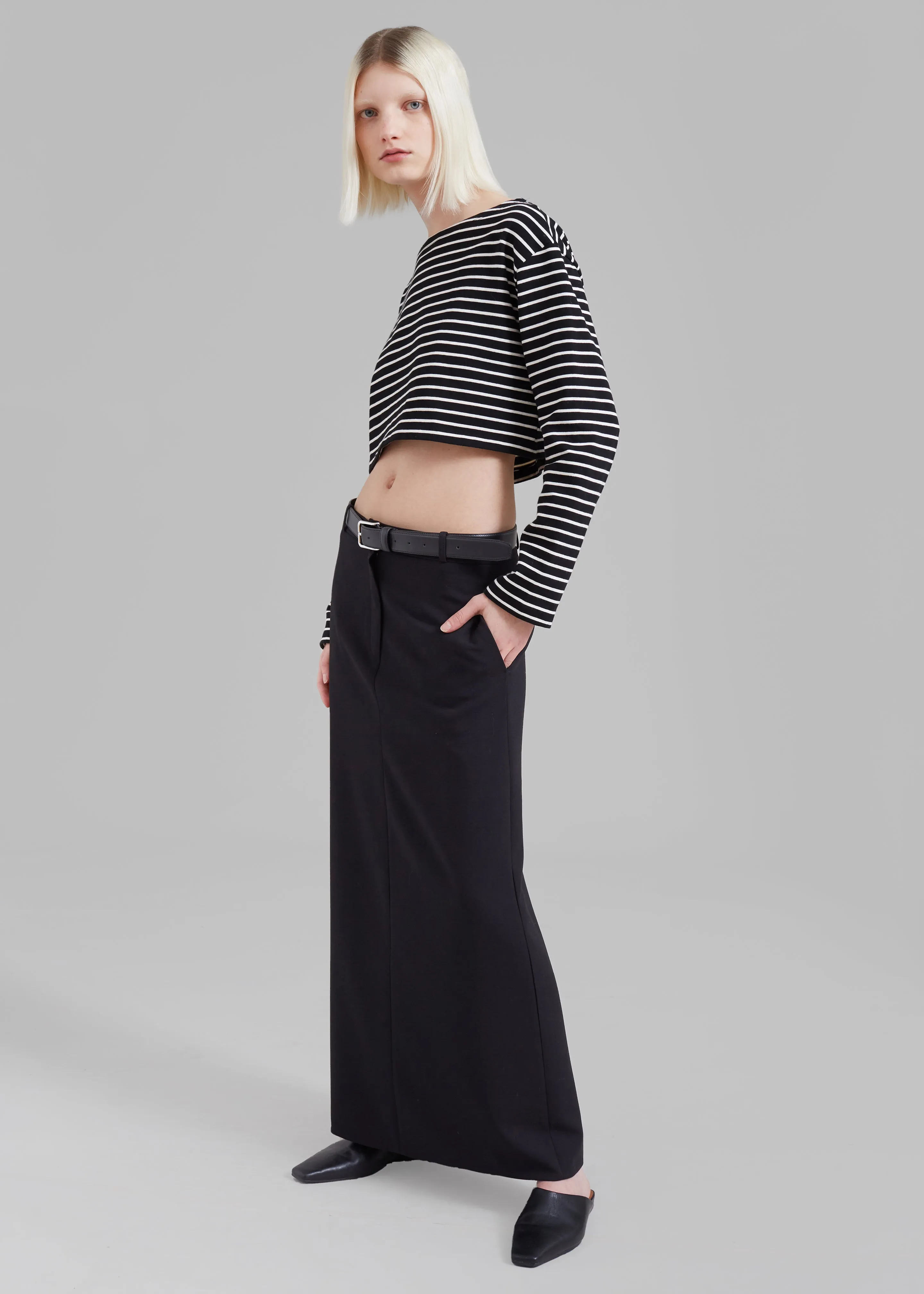 Tilla Boatneck Top - White Stripe sold by Frankie Shop product image thumbnail 2