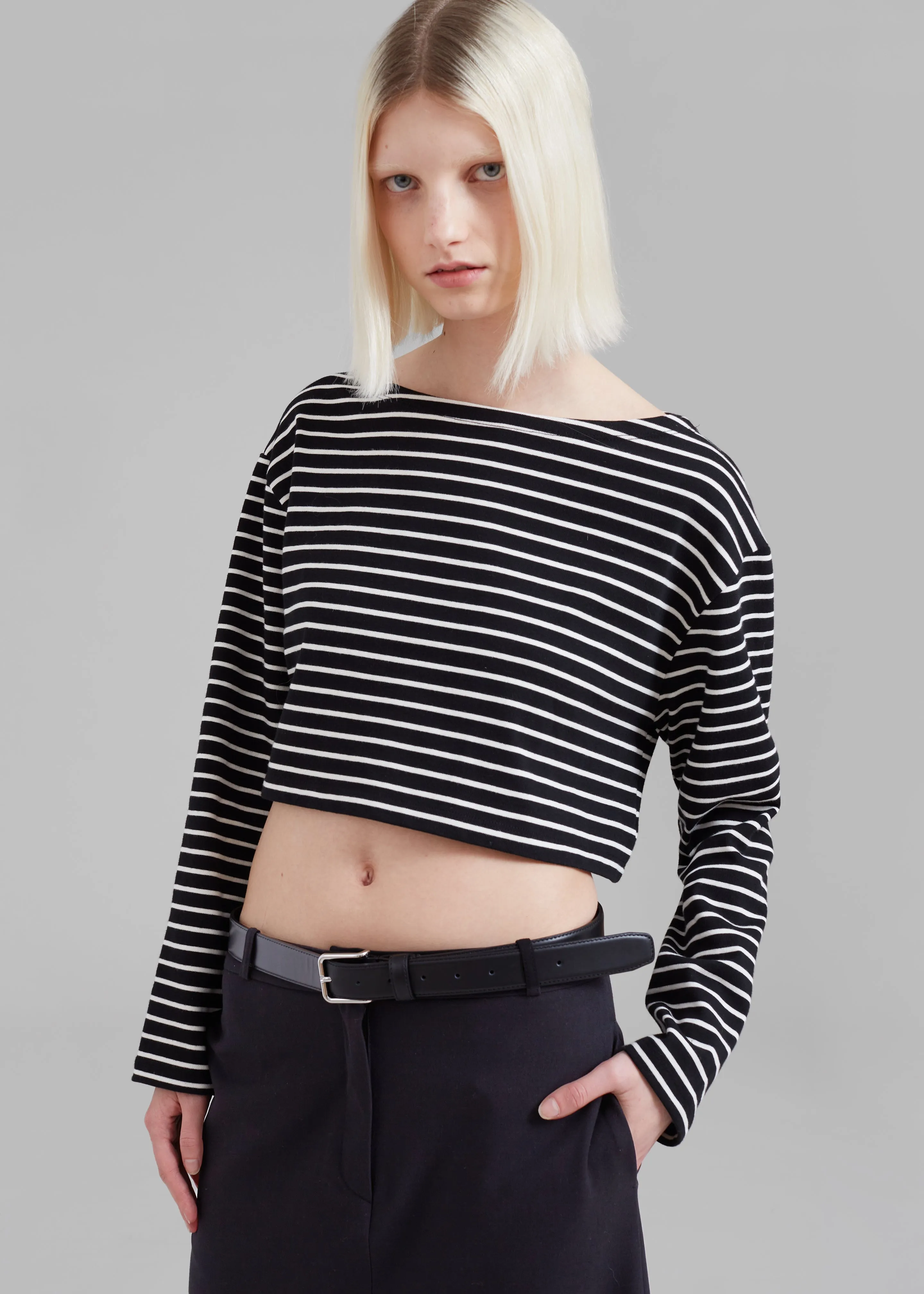 Tilla Boatneck Top - White Stripe sold by Frankie Shop product image thumbnail 3
