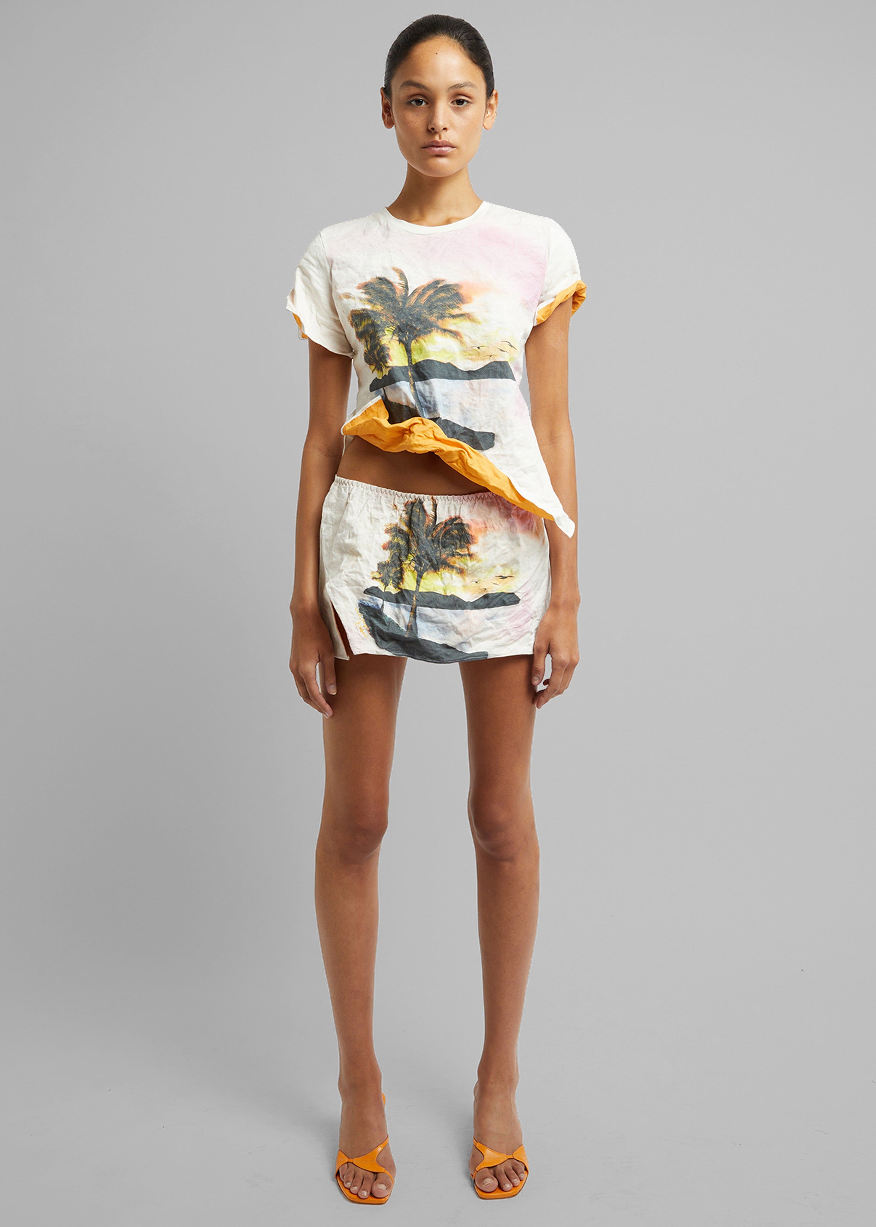 Christopher Esber Lost Souvenir Crushed Micro Skirt - Lost