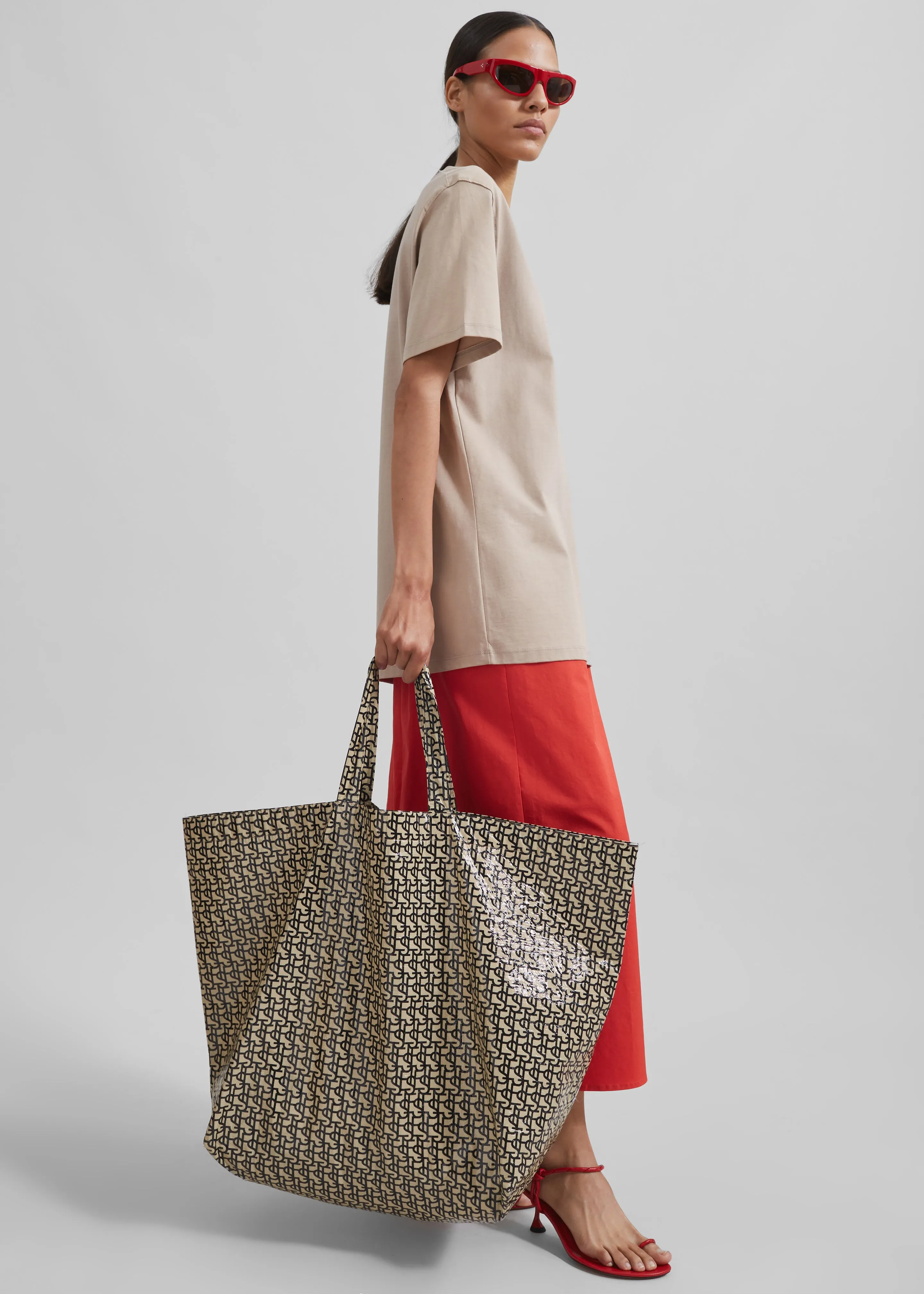The Frankie Shop Oversized Tote - Black/Beige sold by Frankie Shop product image thumbnail 2