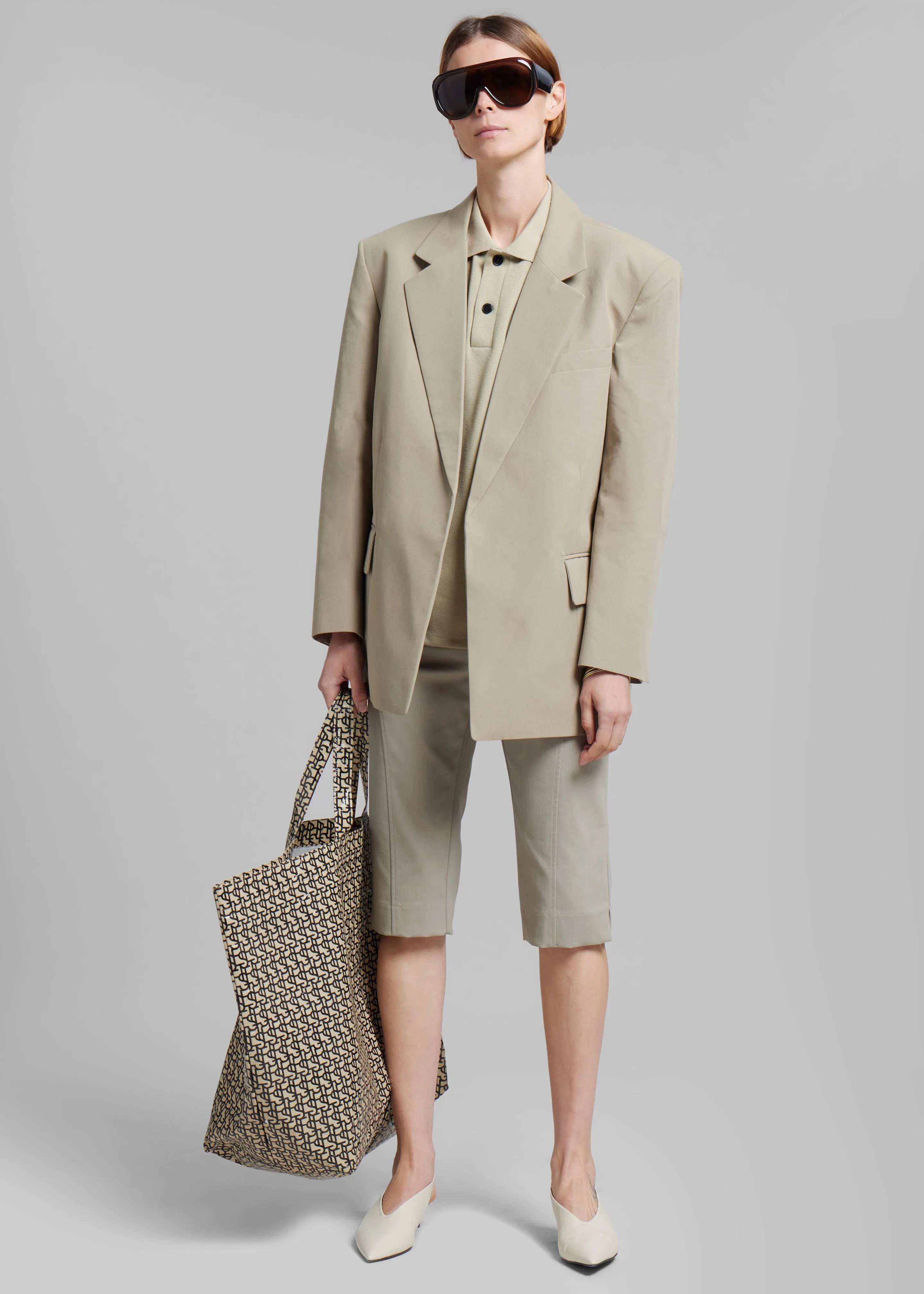 The Frankie Shop Oversized Tote - Black/Beige sold by Frankie Shop product image thumbnail 5