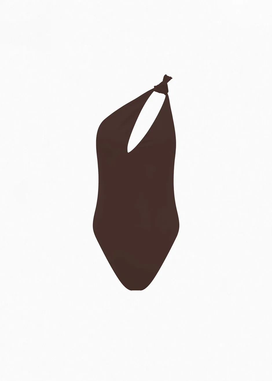 Aexae Knot One Piece Swimsuit - Brown sold by Frankie Shop product image thumbnail 3