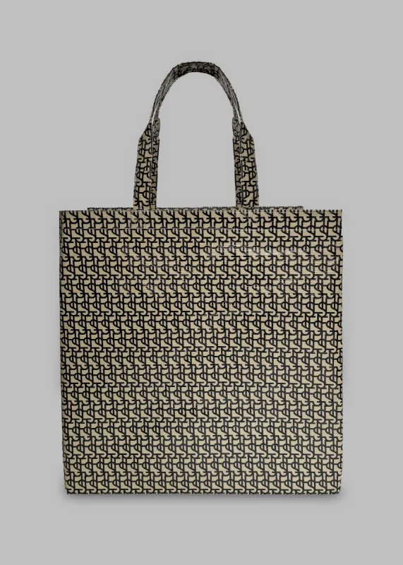 The Frankie Shop Oversized Tote - Black/Beige sold by Frankie Shop