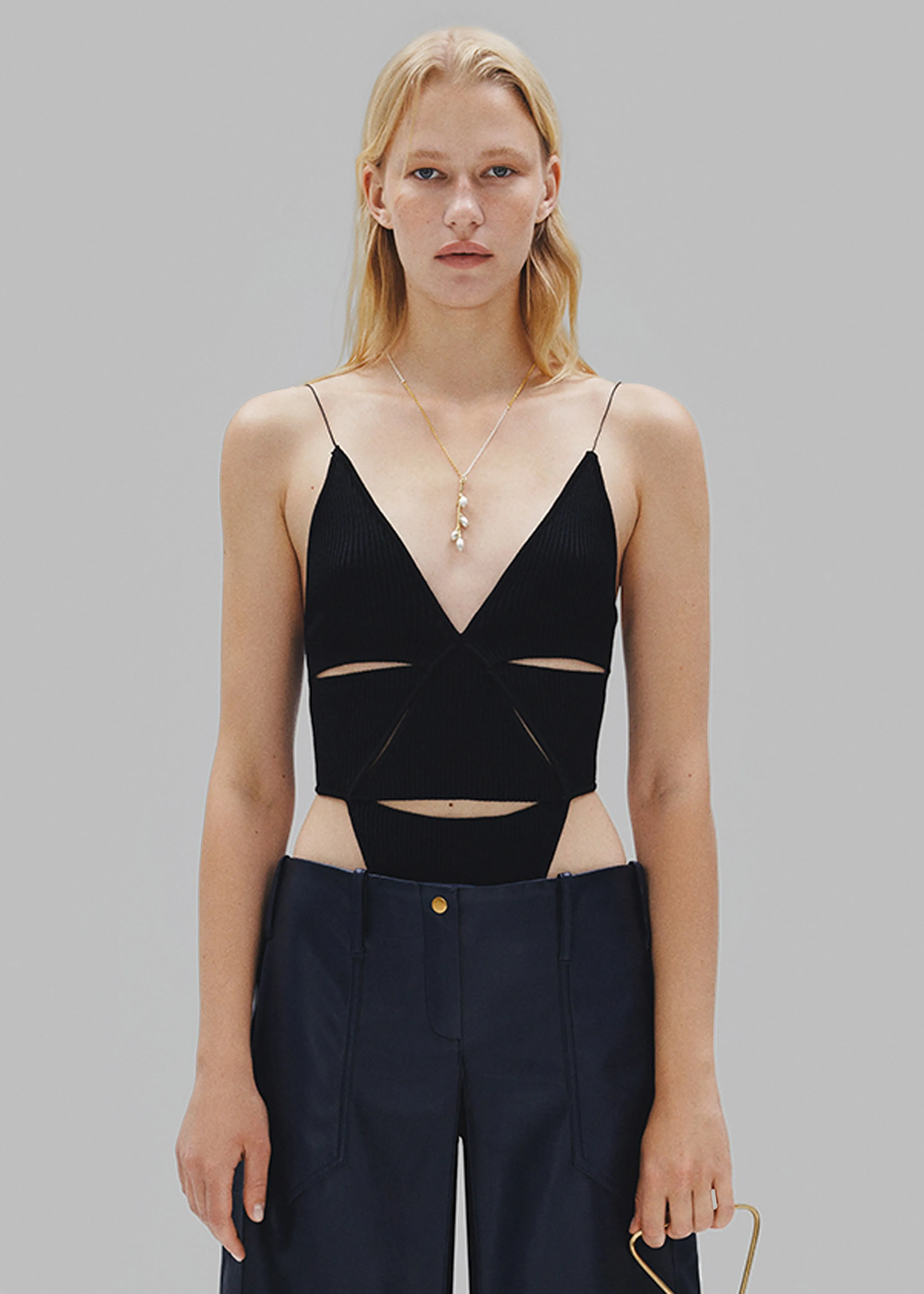 Bevza Triangle Bodysuit - Black sold by Frankie Shop product image thumbnail 2