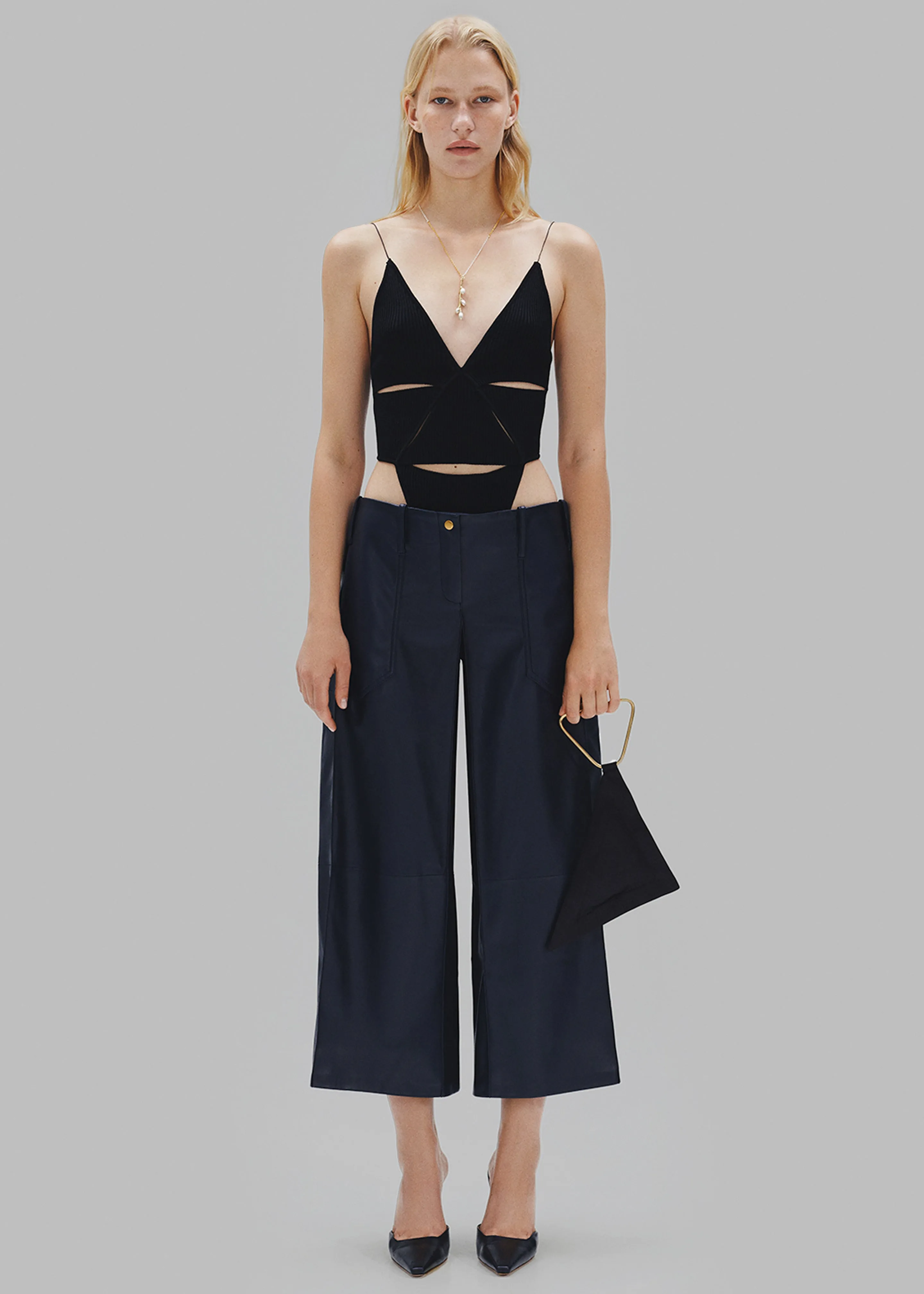 Bevza Triangle Bodysuit - Black sold by Frankie Shop product image thumbnail 3