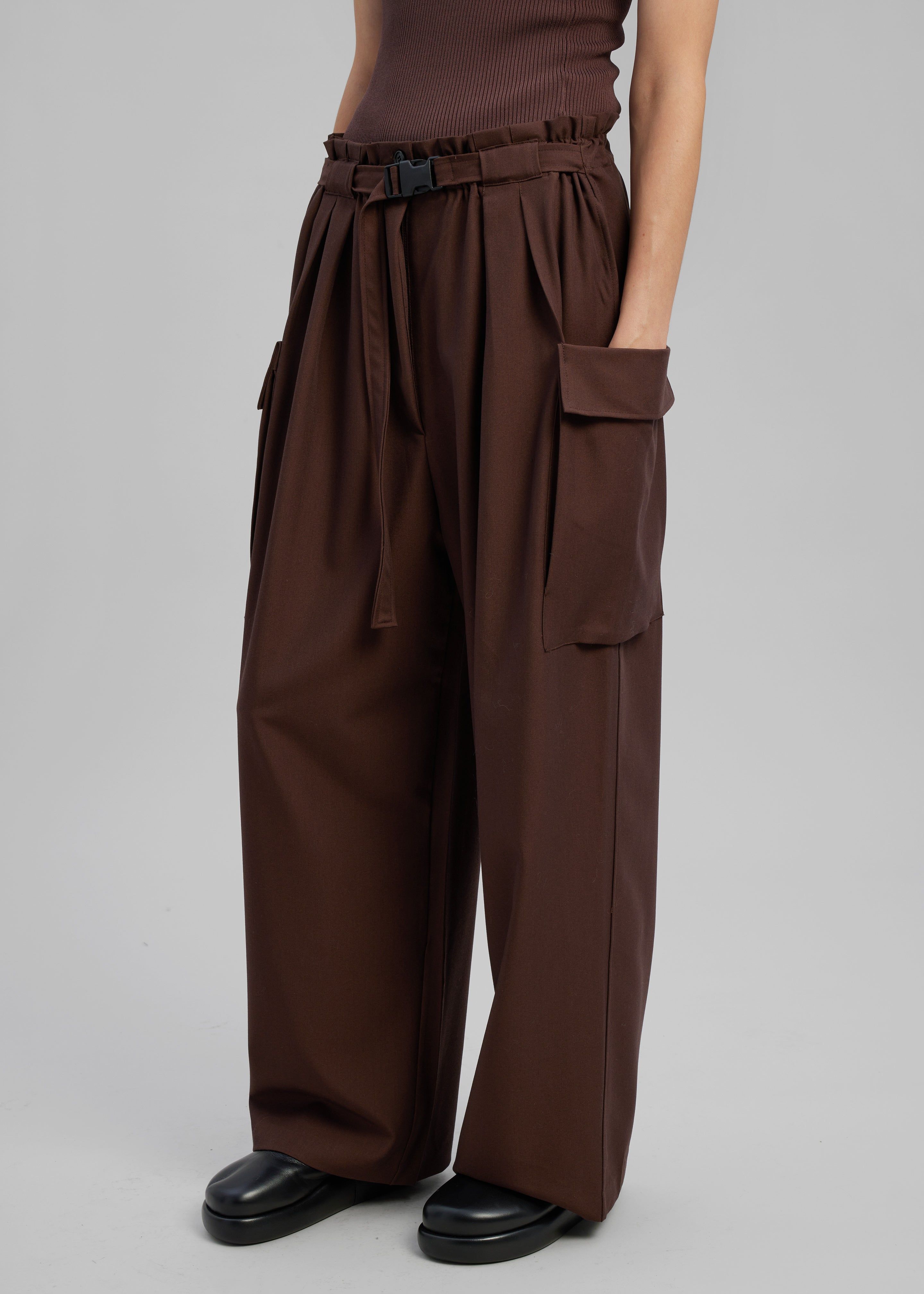Tiarha Cargo Pants - Brown sold by Frankie Shop