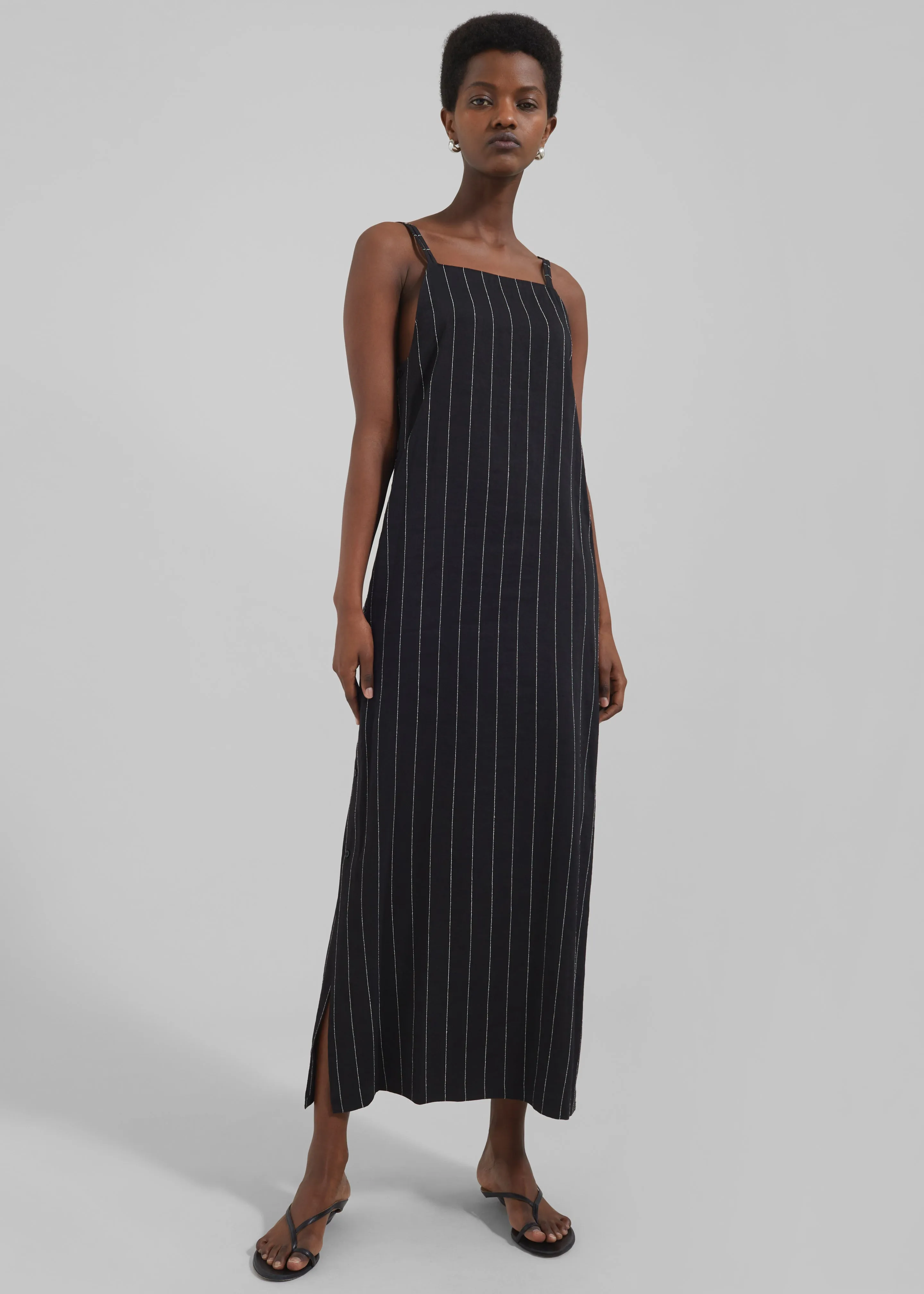 Loulou Studio Etta Dress - Black/Ivory sold by Frankie Shop product image thumbnail 3