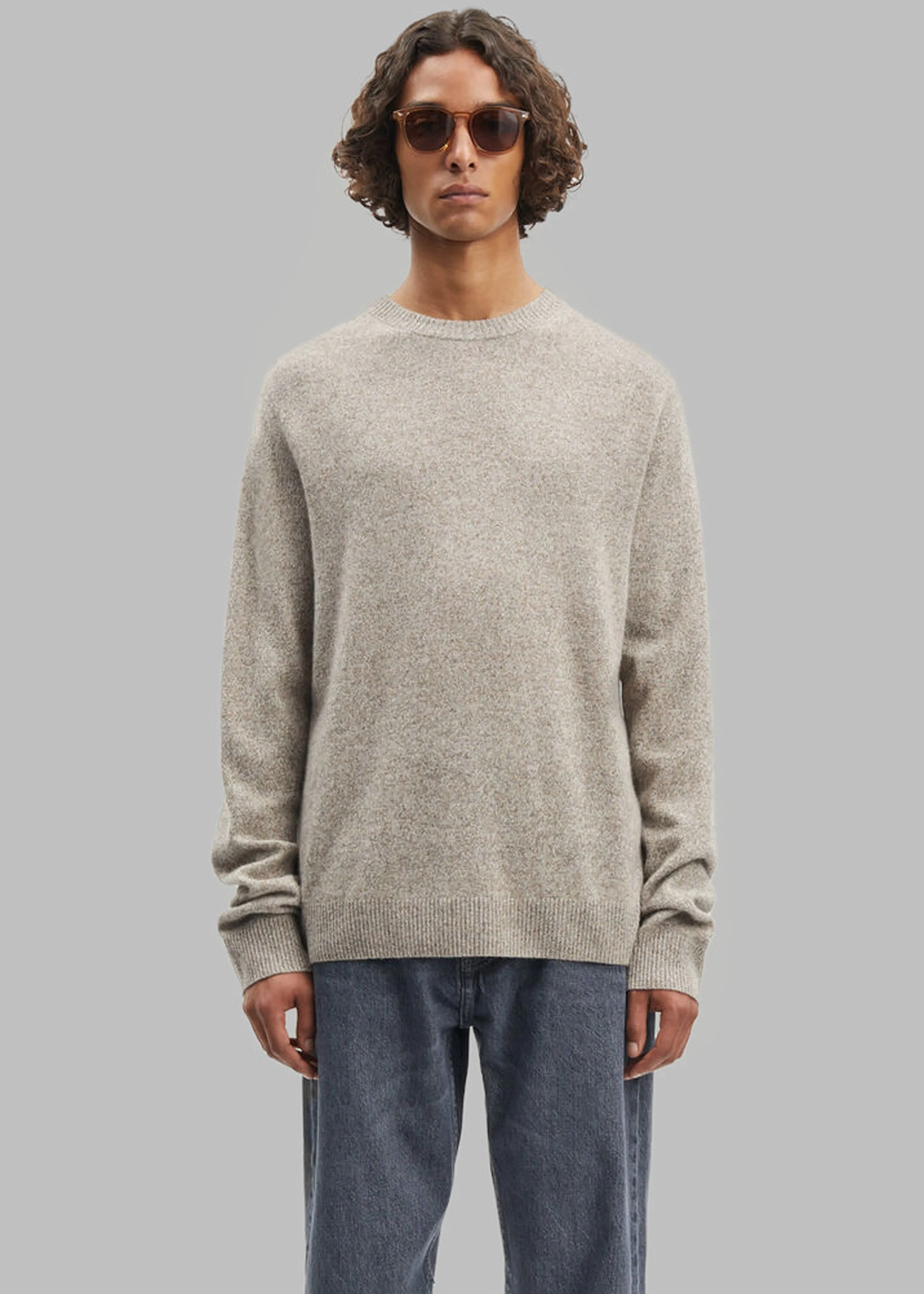 Samsøe Samsøe Nobis Crew Neck - Fallen Rock Melange sold by Frankie Shop