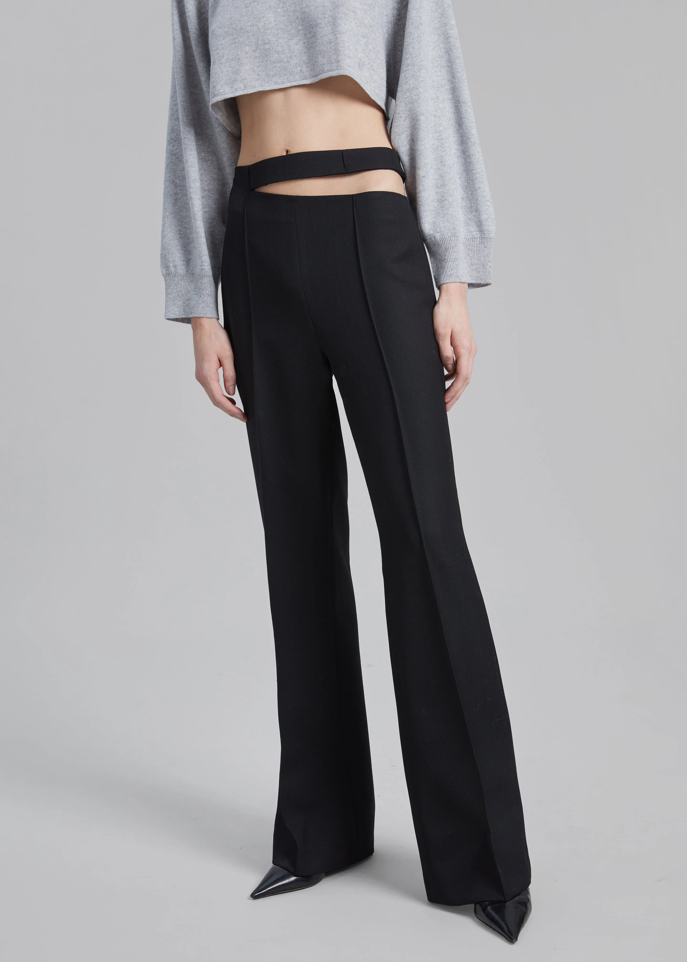 Róhe Cut Out Trousers - Noir sold by Frankie Shop product image thumbnail 2