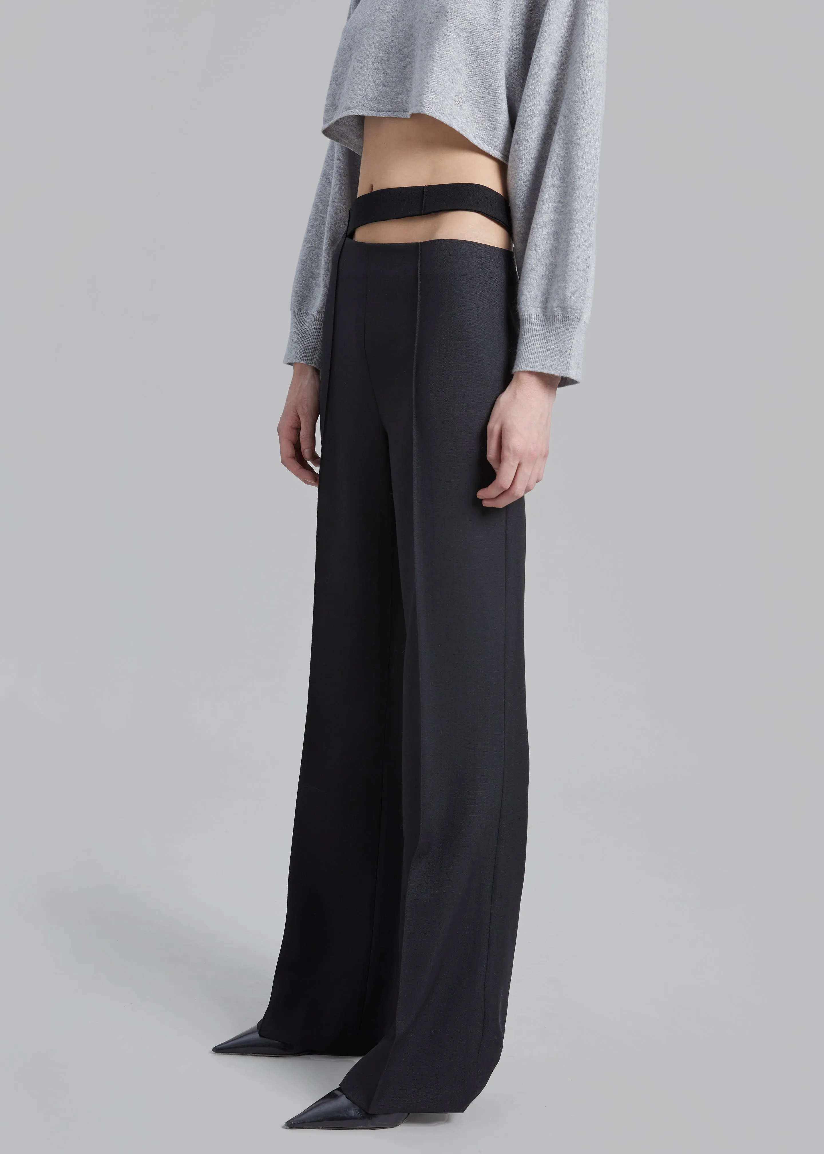 Róhe Cut Out Trousers - Noir sold by Frankie Shop product image thumbnail 4