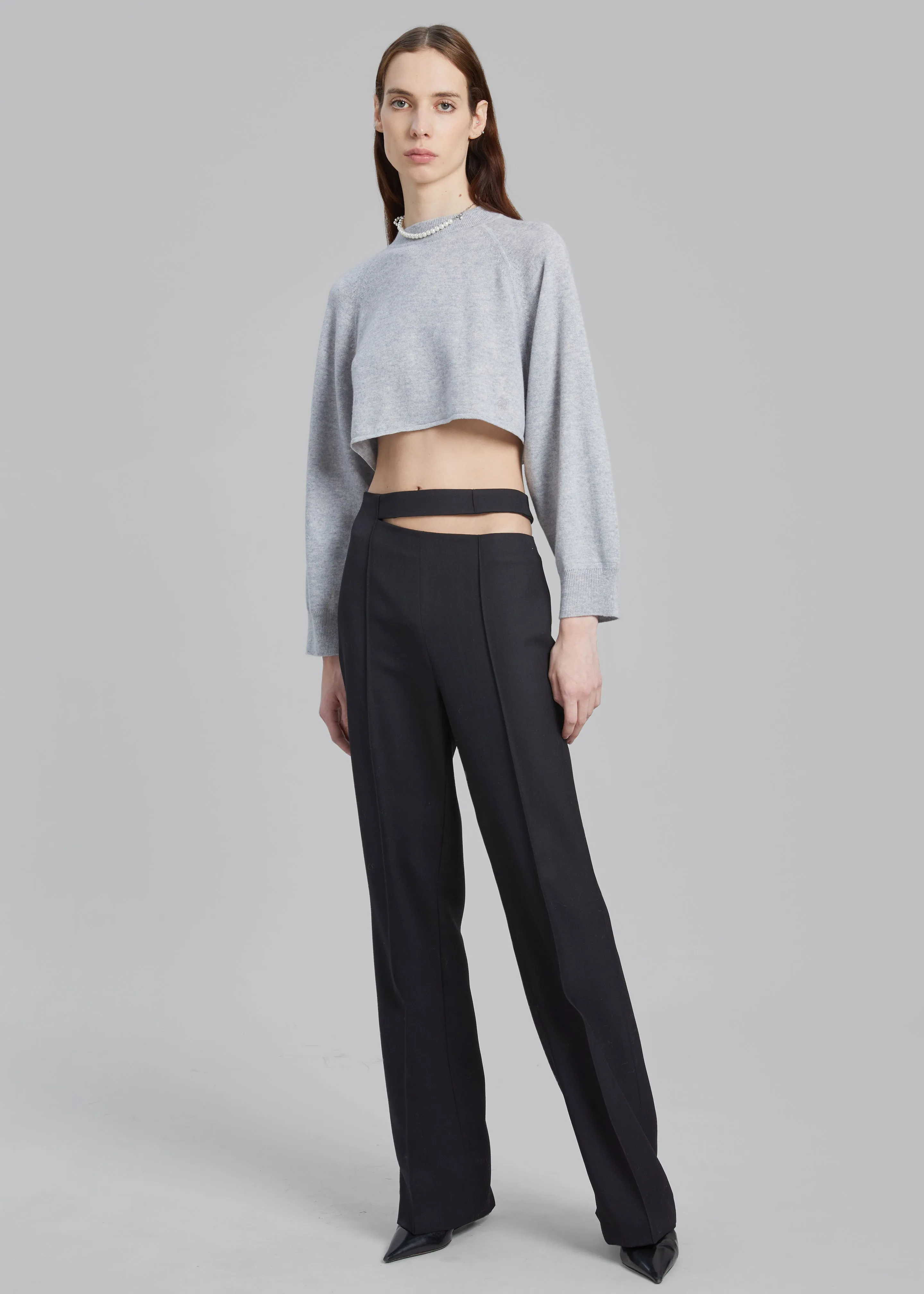Róhe Cut Out Trousers - Noir sold by Frankie Shop