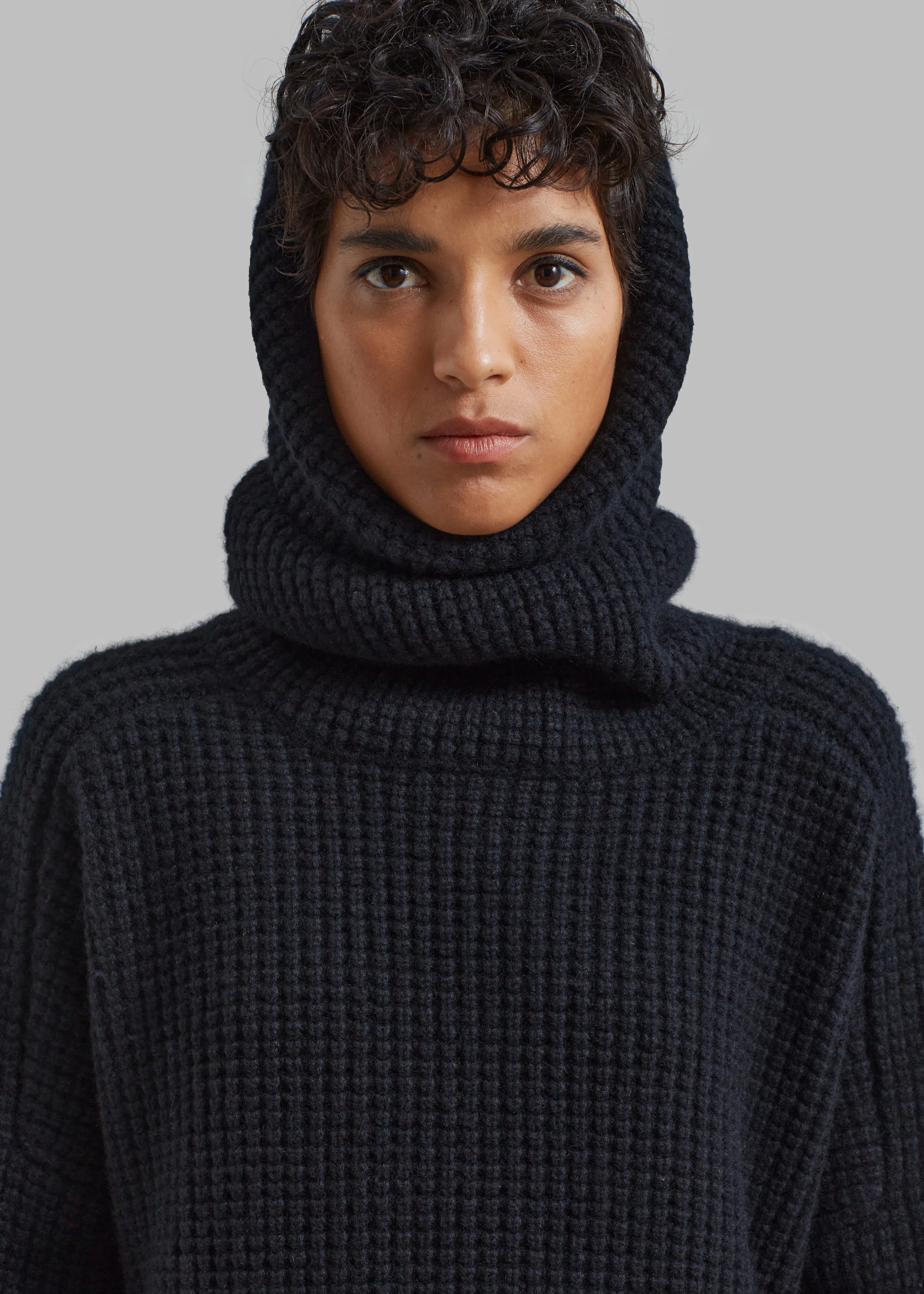 Bex Wool Hooded Turtleneck - Black sold by Frankie Shop product image thumbnail 3